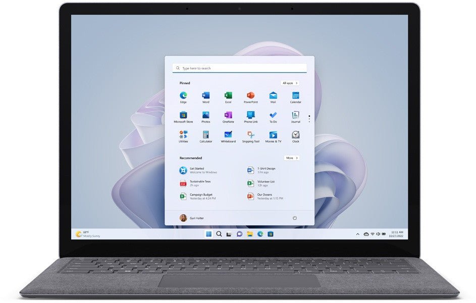 MICROSOFT Surface 5 13" i5 - 1235U 8GB 240GB platina QWERTY US QZI - 00009 - Compridis
