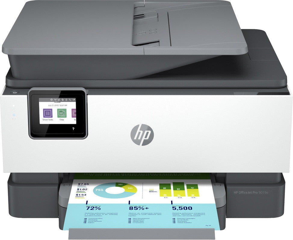 Imprimante Tout-en-Un HP OfficeJet Pro 9019e avec Wi-Fi et Impression Recto-Verso