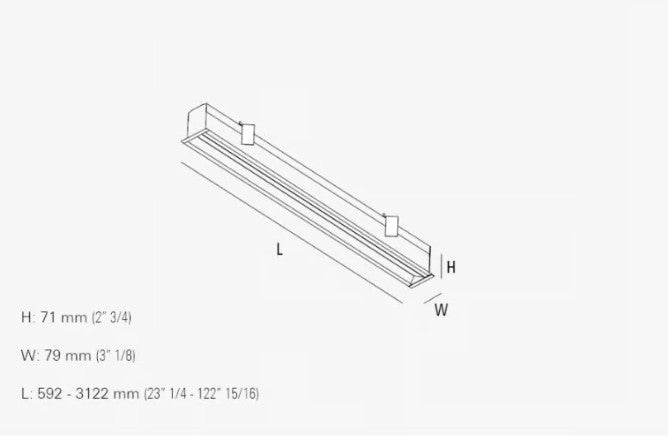 Intra Lighting Feu arrière Gyon RV sop 1000 LM 11 W827 L592MM 17011141011