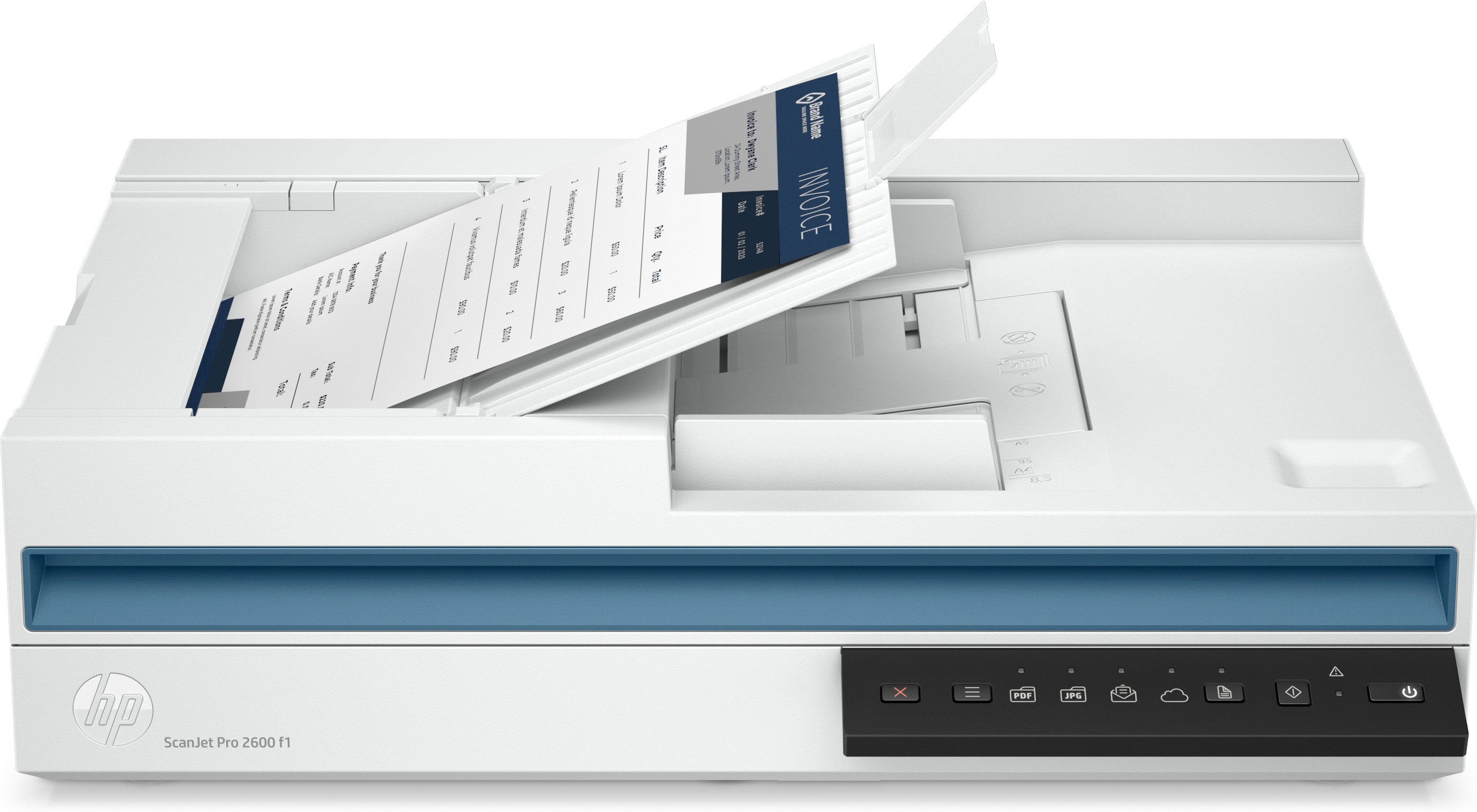 HP Scanjet Pro 2600 F1 Scanner à plat et ADF 600 x 600 DPI A4 Blanc 20G05A#B19