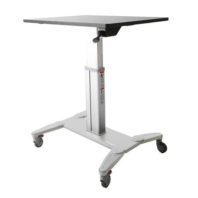 StarTech.com Bureau Mobile Assis-Debout - Poste de Travail Ergonomique à Roulettes - Table Ordinateur Réglable en Hauteur One-Touch - Chariot Informatique pour PC Portable/Ordinateur STSCART