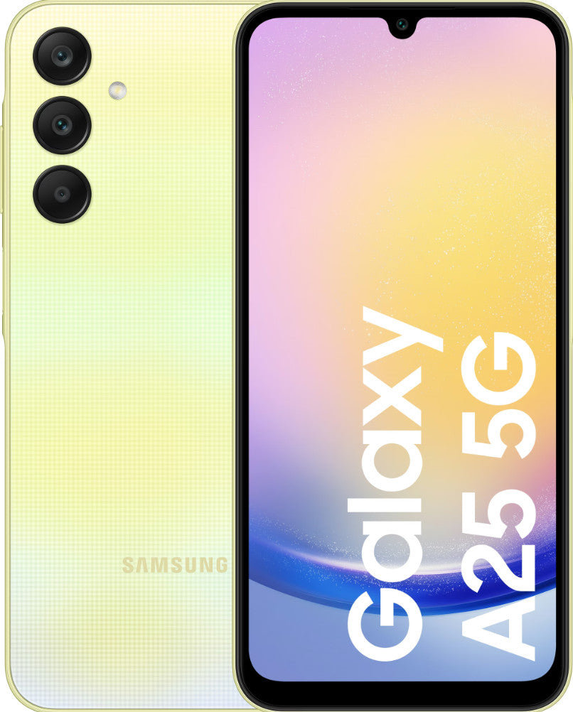 Samsung Galaxy A25 5G 16,5 cm (6.5") Double SIM hybride USB Type-C 6 Go 128 Go 5000 mAh Jaune SM-A256BZYDEUB