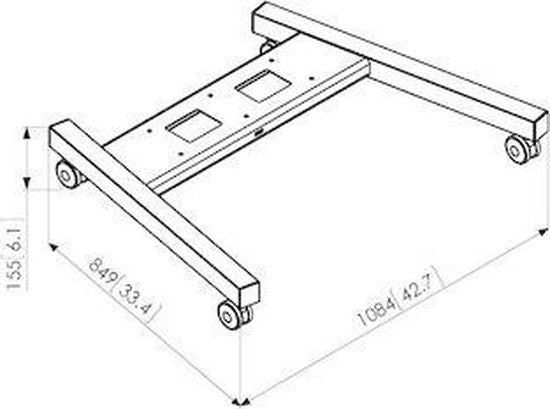 Cadre de chariot d'affichage VOGEL'S PFT 8530B 7328530