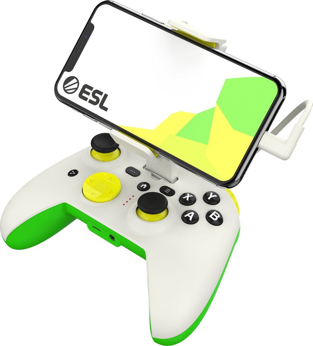 RiotPWR RP1925ESL accessoire de jeux vidéo Vert, Blanc, Jaune USB Manette de jeu Android RP1925ESL