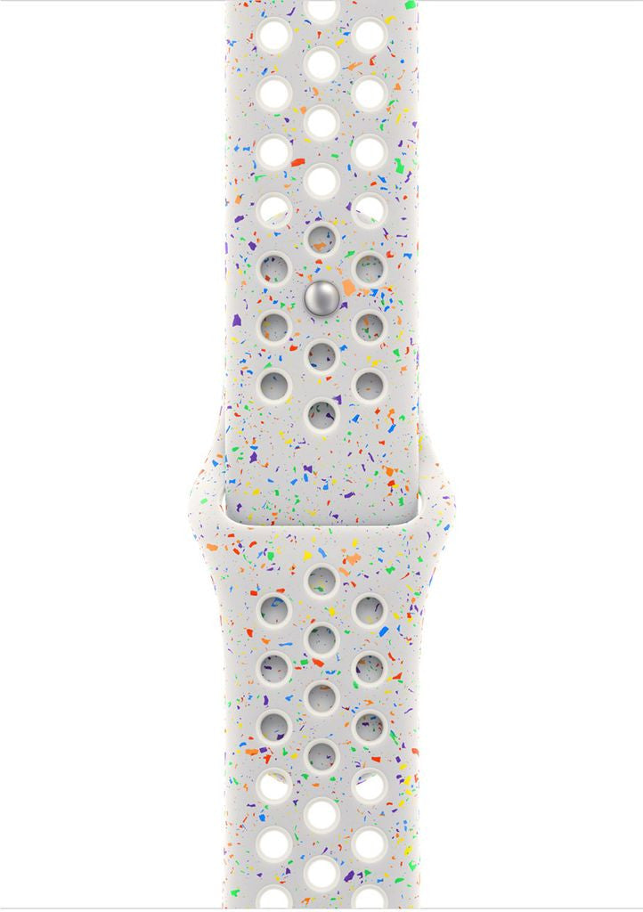 Apple MUUK3ZM/A accessoire intelligent à porter sur soi Bande Blanc Aluminium, Fluoroélastomère MUUK3ZM/A