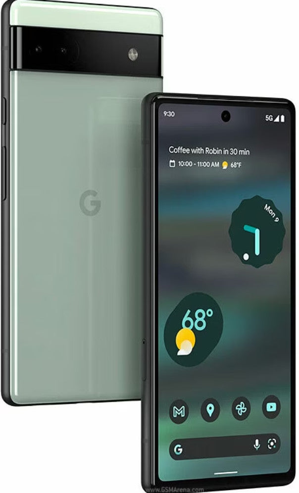 Google Pixel 6a 15,5 cm (6.1") Double SIM 5G USB Type-C 6 Go 128 Go 4410 mAh Vert GA03715-GB