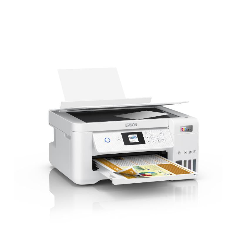 Epson EcoTank ET-2856 Imprimante multifonction A4 Wi-Fi – Encre grand rendement – Blanc