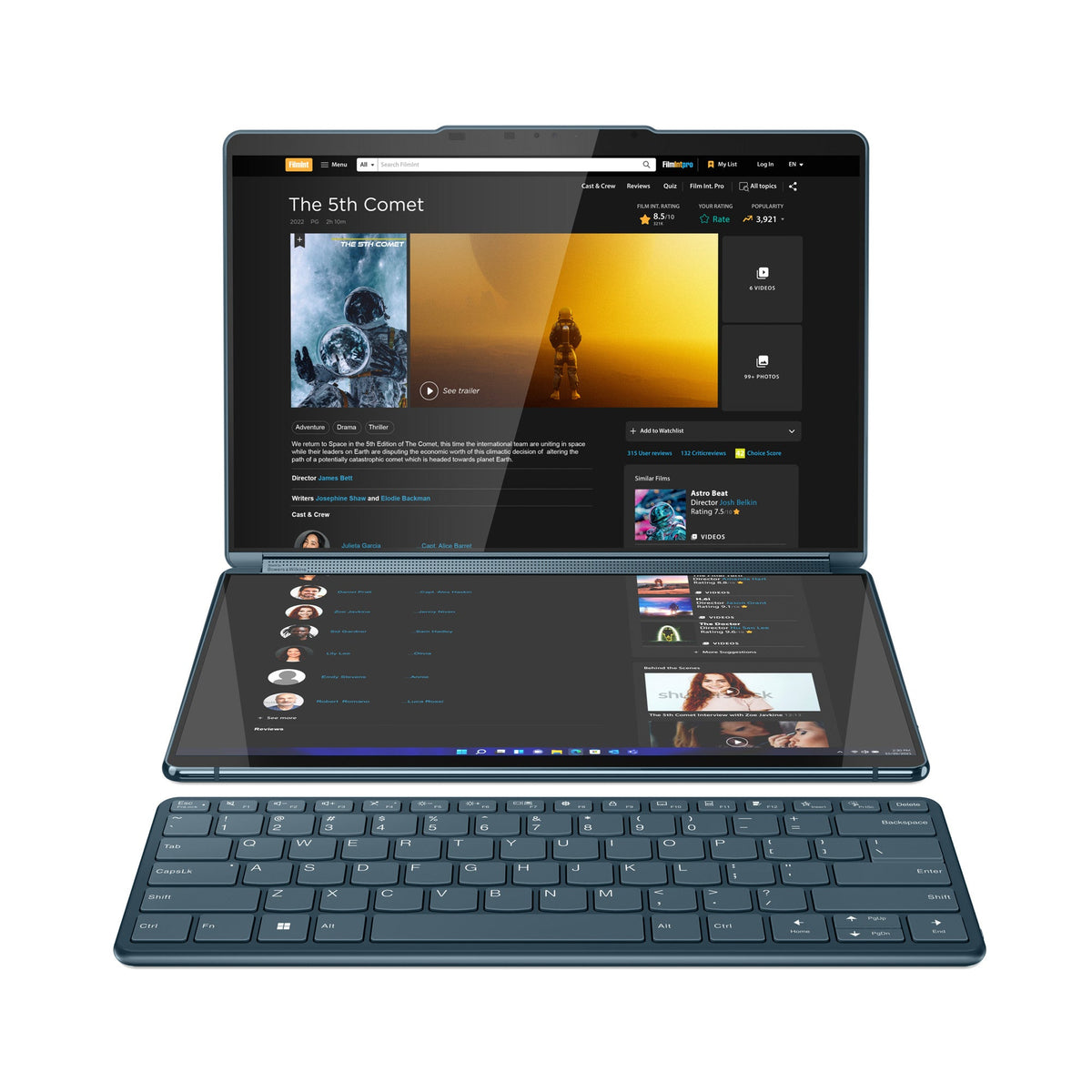 LENOVO Yoga Book 9 13IRU8 13.3" i7-1355U 16GB 1TB QWERTY English 82YQ004AIN - Compridis