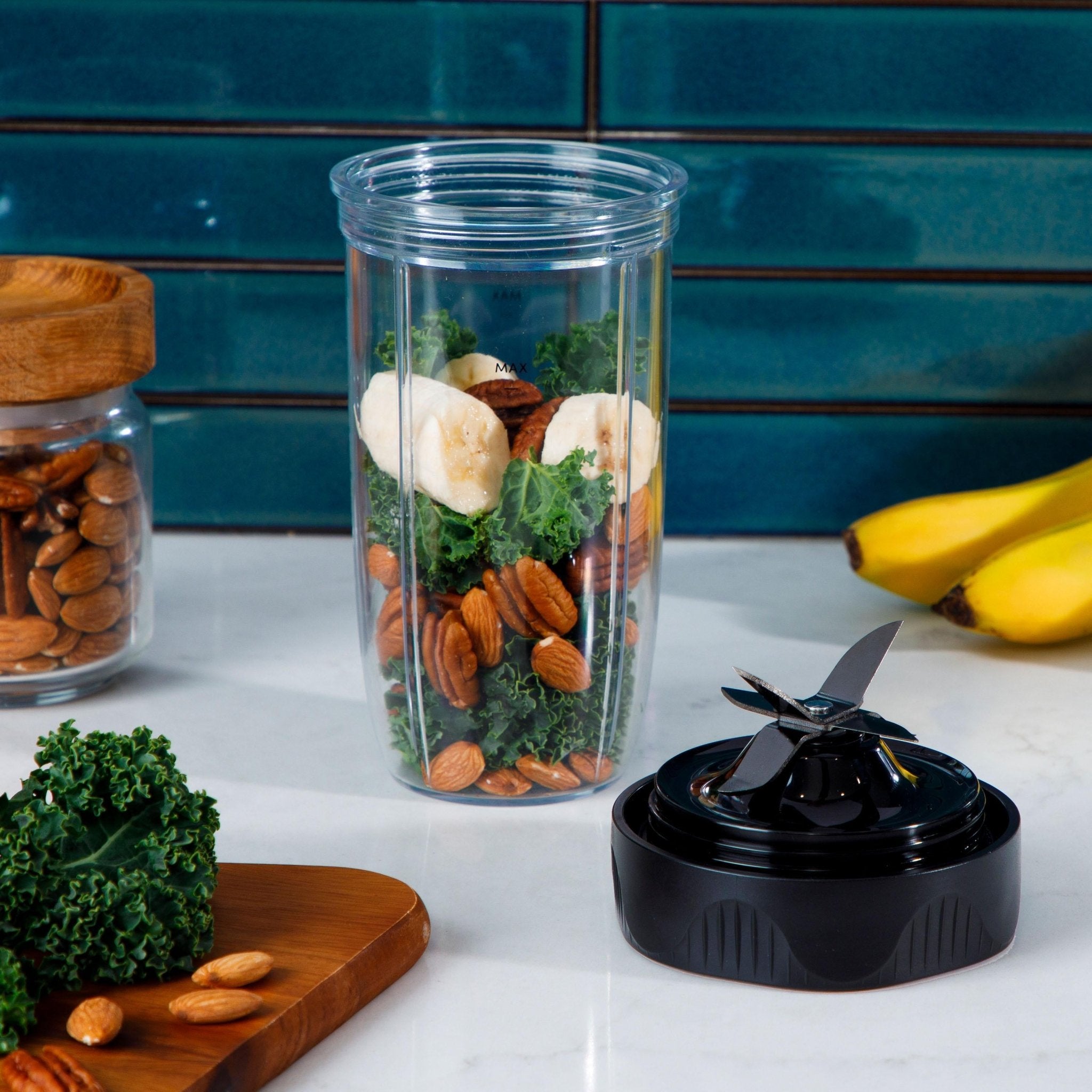 NutriBullet NB1206DGCC 0,9 l Blender voor op aanrecht 1200 W Zwart, Transparant NB1206DGCC - Compridis