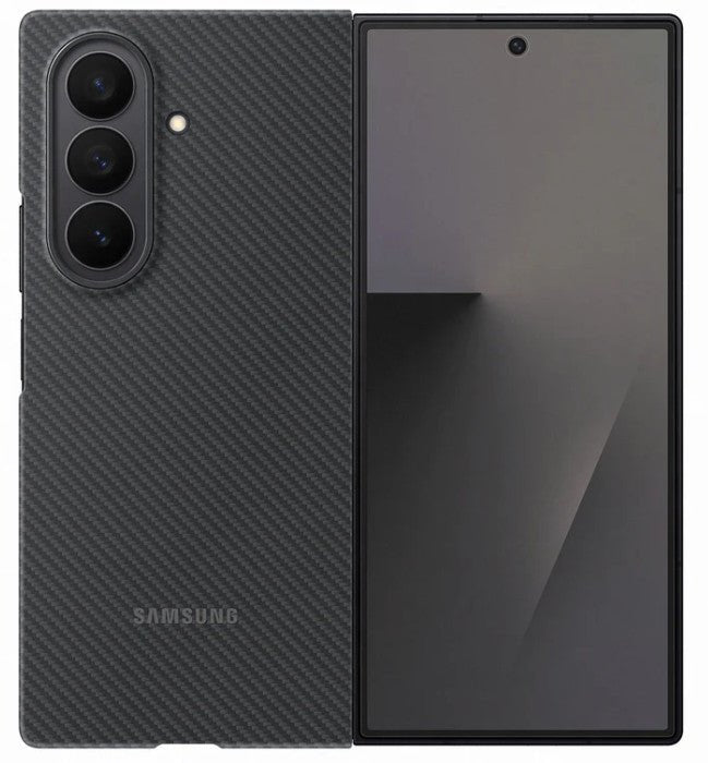 SAMSUNG Case Carbon Shield Case Zwart Q7 EF - XF966SBEGWW - Compridis
