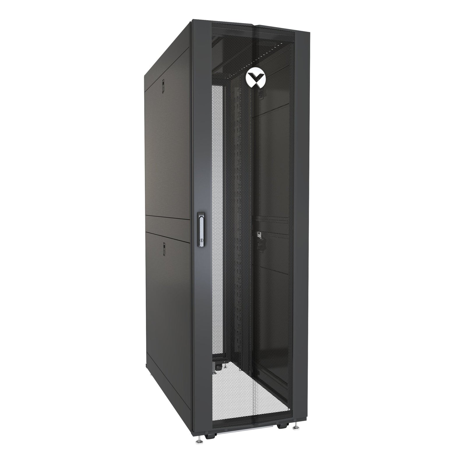 Vertiv VR3300 rack 42U Vrijstaande rek Zwart, Transparant DCMDB8GGGASCRBXAX8 - Compridis