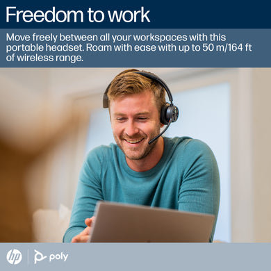HP Poly Micro-casque Poly Voyager 4310-M certifié Microsoft Teams USB-C + dongle BT700 + base de chargement 77Y97AA