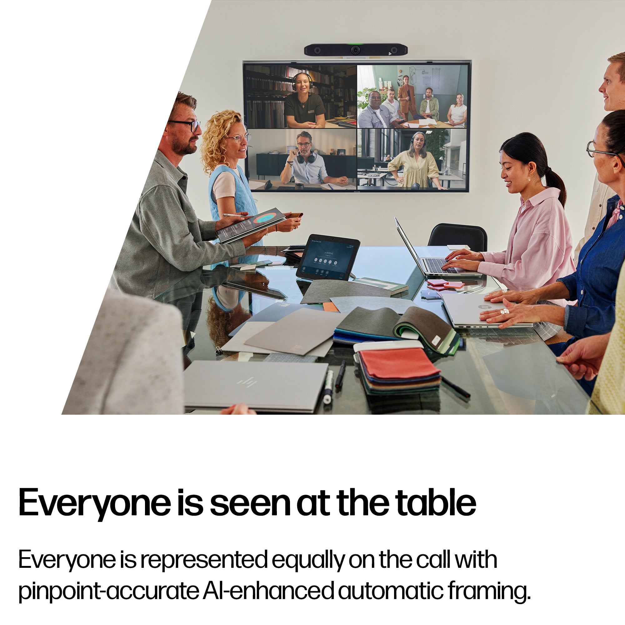 HP Poly Studio X52 All - In - One Video Bar met TC10 Controller Kit 8D8L1AAABB - Compridis