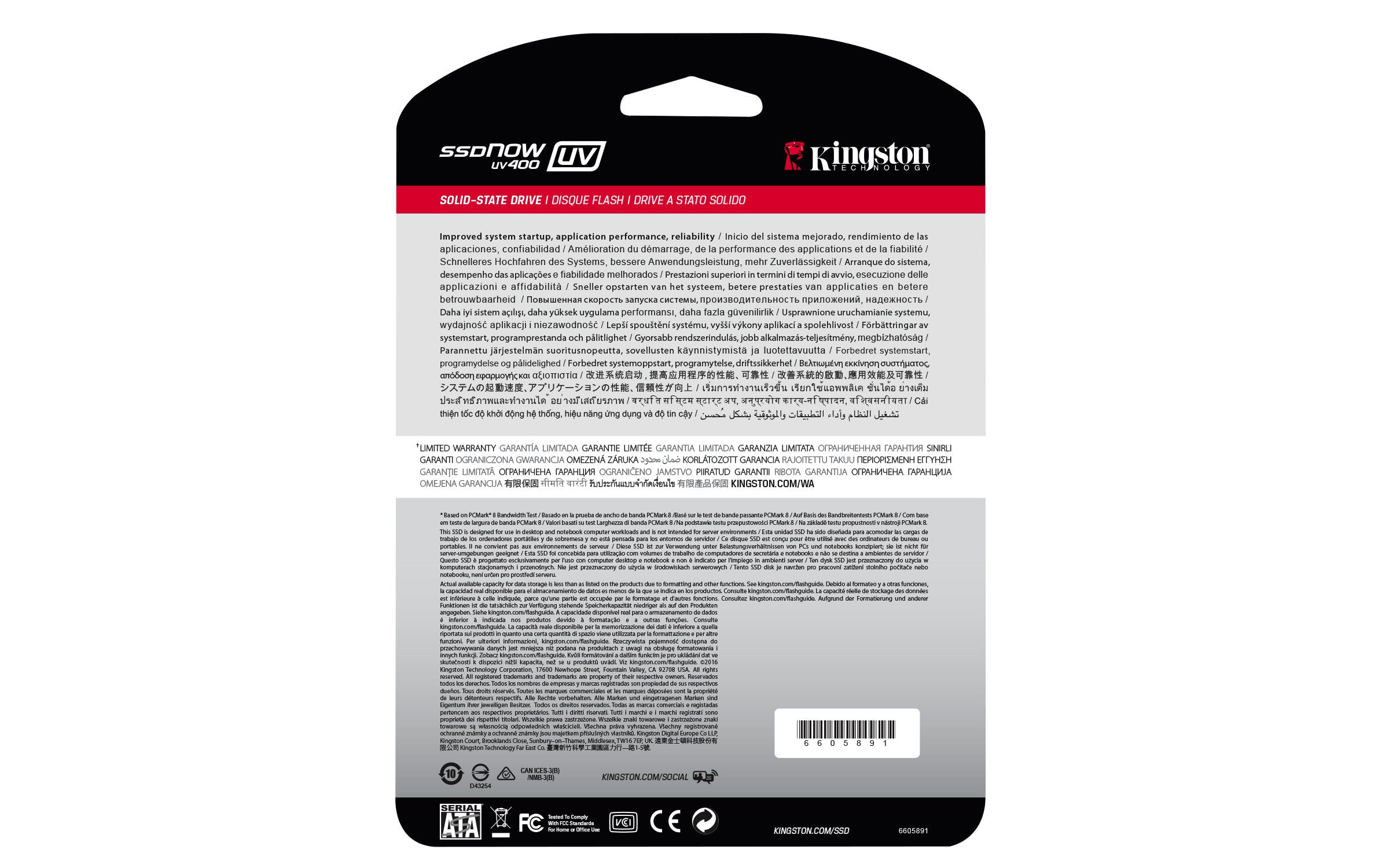 Kingston Technology SSDNow UV400 240 Go 2,5" SATA III TLC