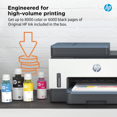 HP Smart Tank 7308 Imprimante Tout-en-un - Sans fil, Recto-verso, 15 ppm
