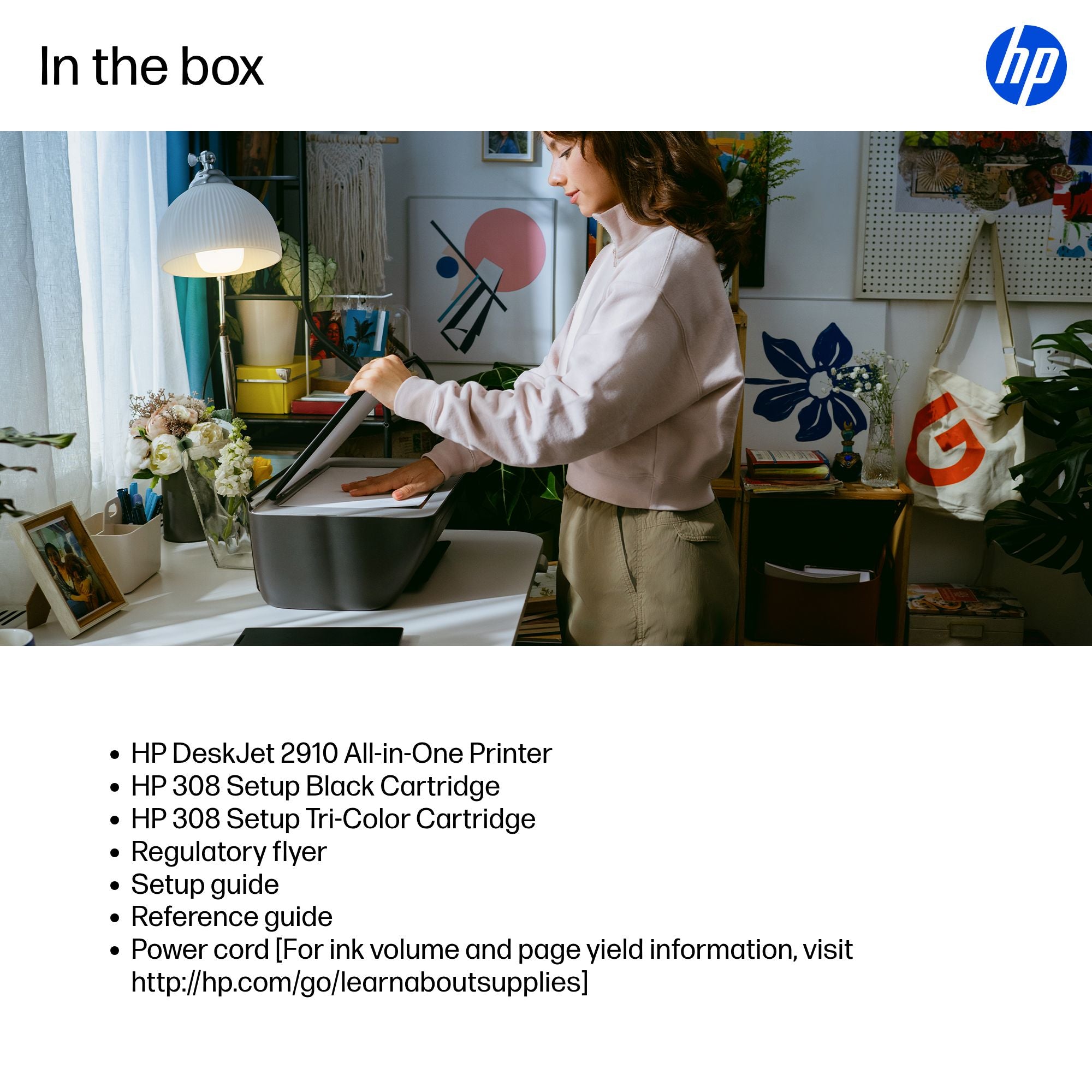 HP DeskJet 2910 Sans fil All-in-One Couleur Imprimante 89F98B#686