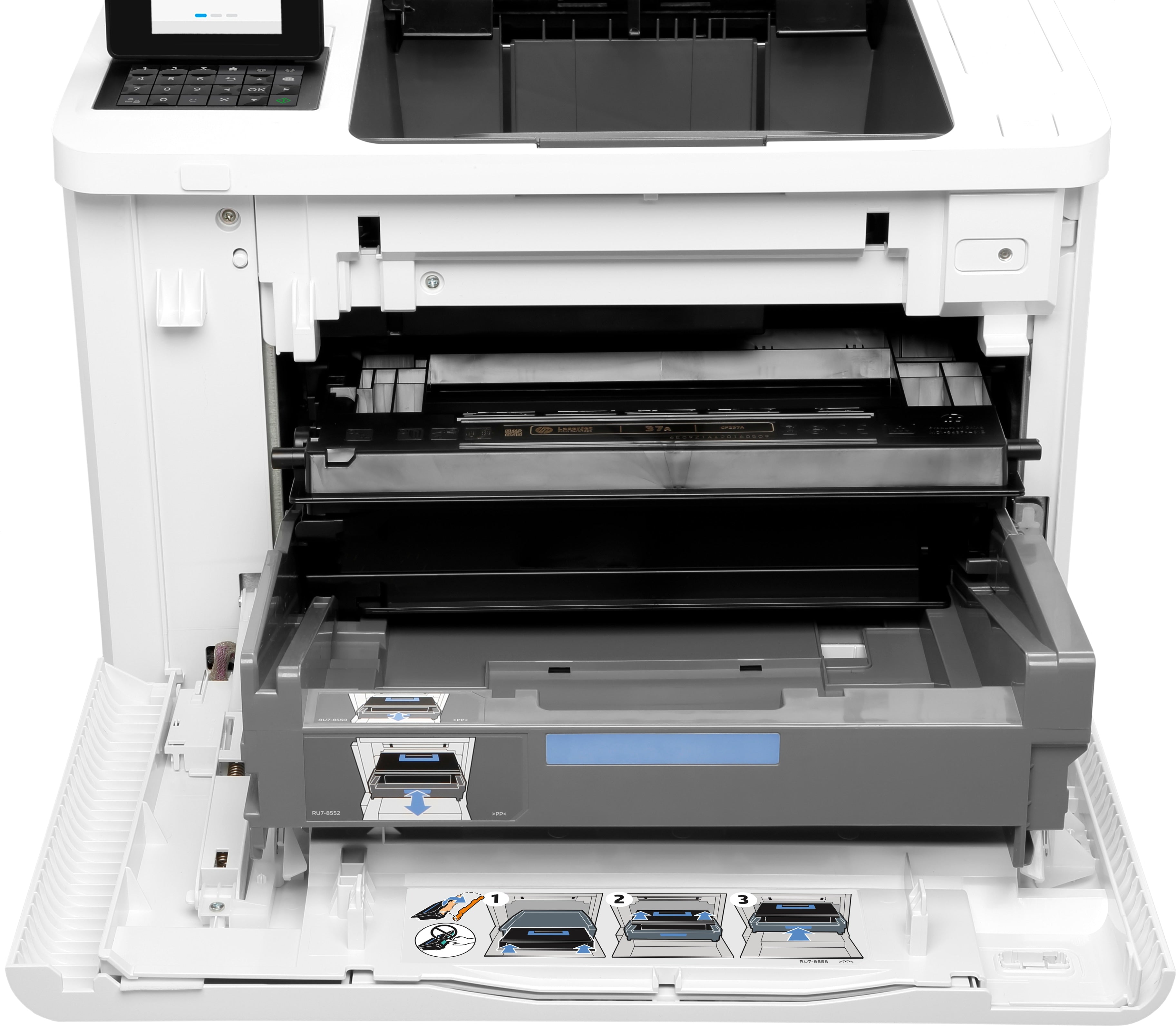 HP LaserJet Enterprise M608n, Noir et blanc, Imprimante pour Entreprises, Imprimer, Sans fil; Emplacement de carte mémoire ; Agrafage en option; Cartouche JetIntelligence