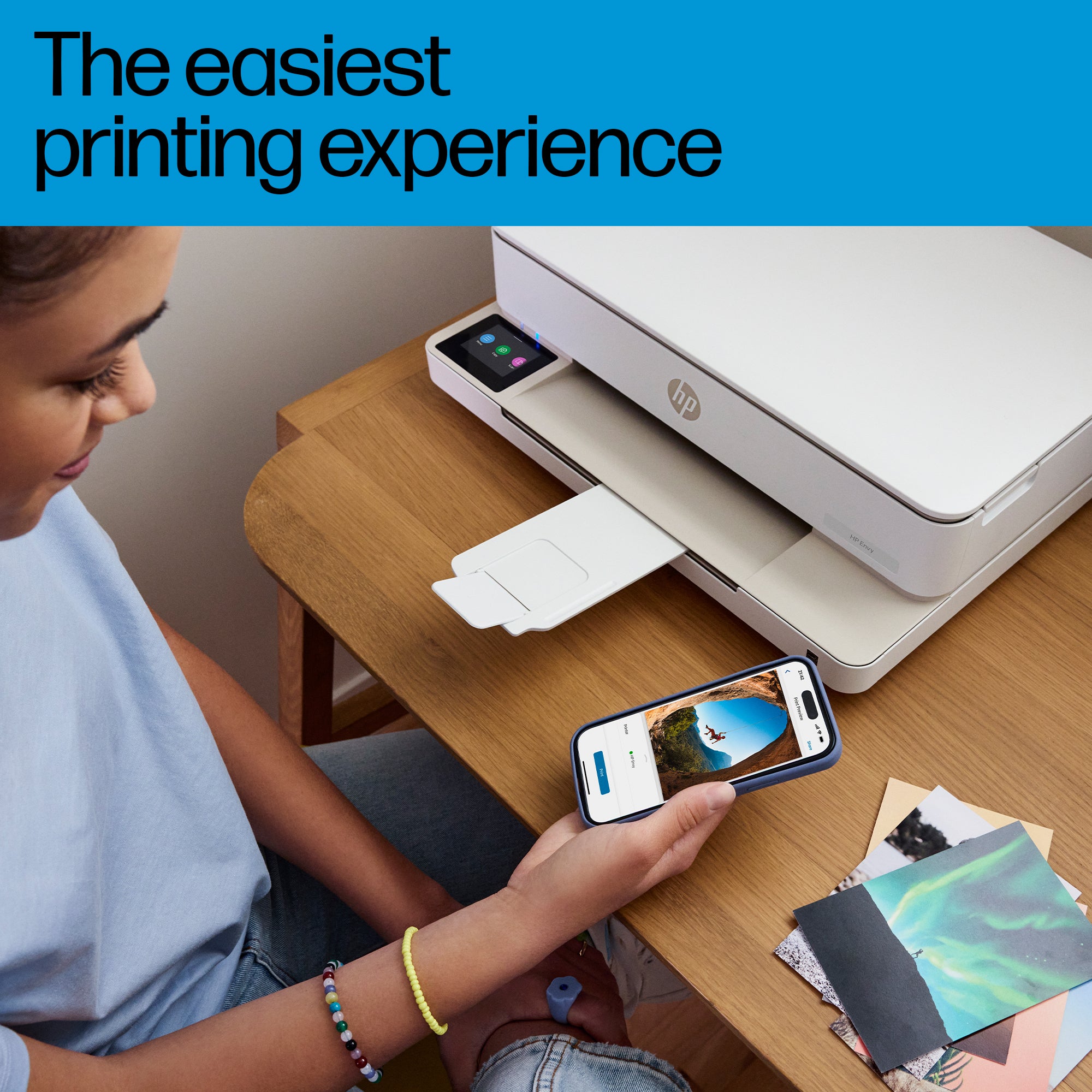HP ENVY 6132e Wireless All-in-One Couleur Imprimante, Instant Ink; Impression photo