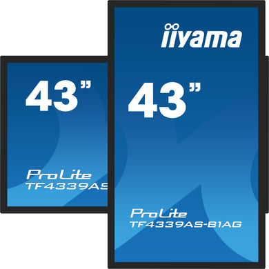 IIYAMA ProLite TF4339AS-B1AG 43″ PCAP Bondé 4K UHD Écran Noir