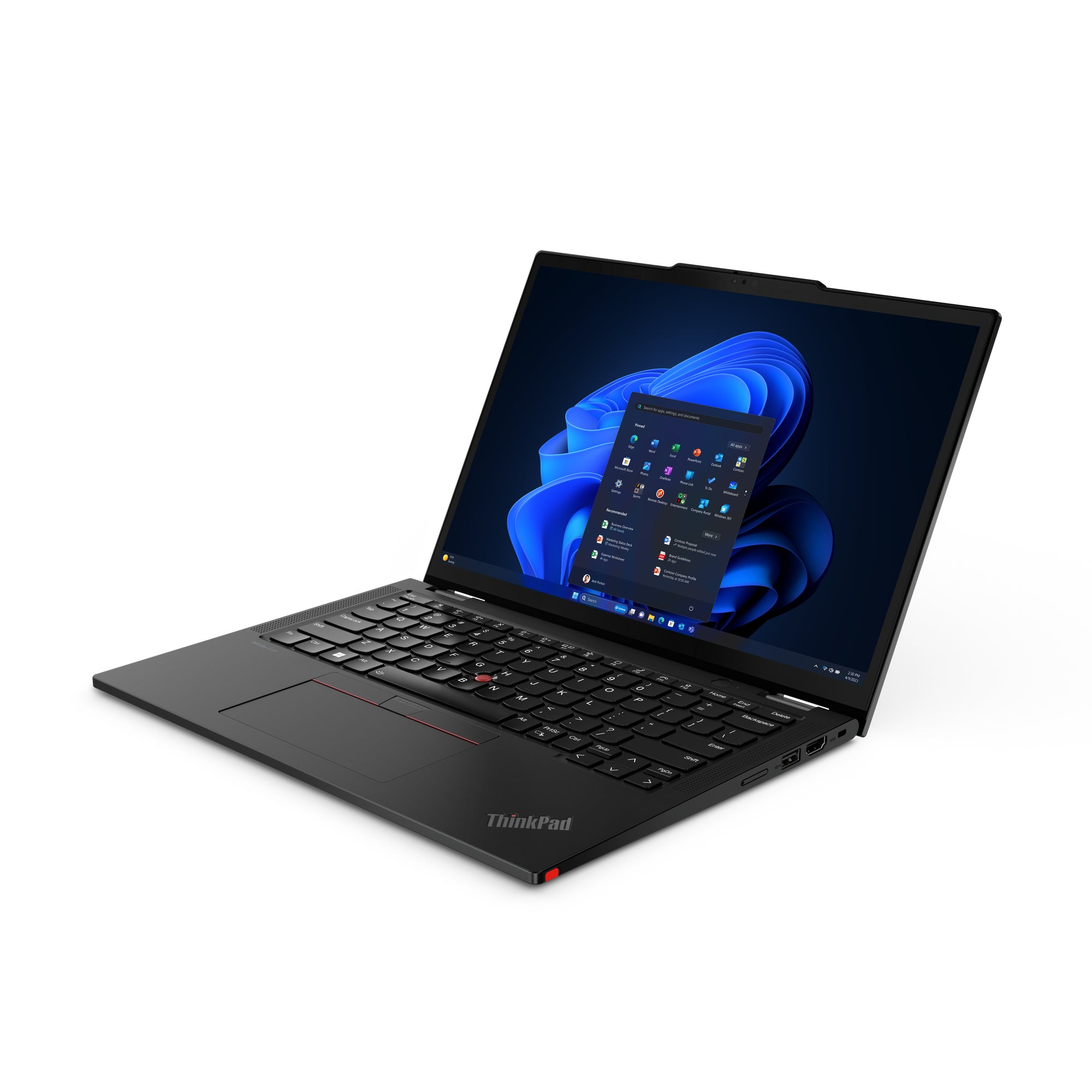 Lenovo ThinkPad X13 2-in-1 Gen 5 Intel Core Ultra 5 125U Hybride (2-en-1) 33,8 cm (13.3") Écran tactile WUXGA 16 Go LPDDR5x-SDRAM 512 Go SSD Wi-Fi 6E (802.11ax) Windows 11 Pro Anglais britannique Noir