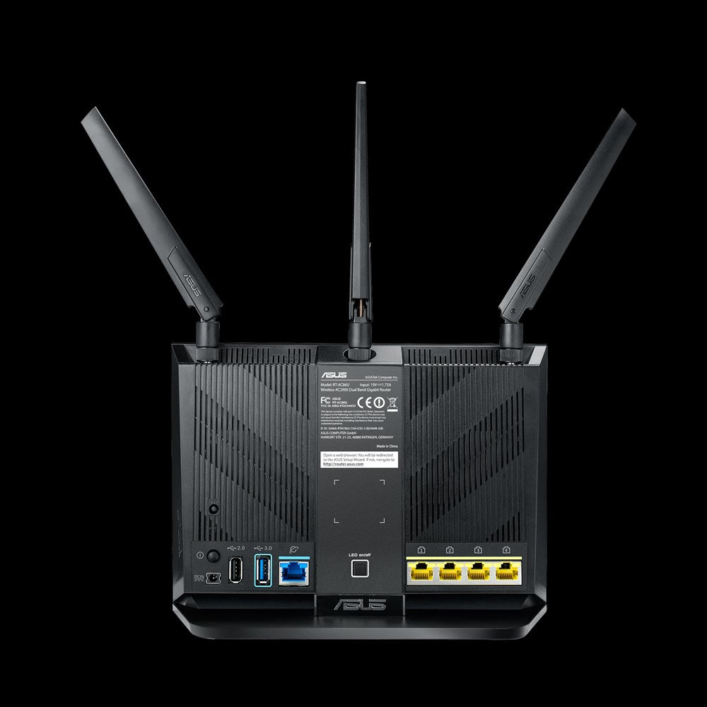 ASUS RT-AC2900 draadloze router Gigabit Ethernet Dual-band (2.4 GHz / 5 GHz) Zwart