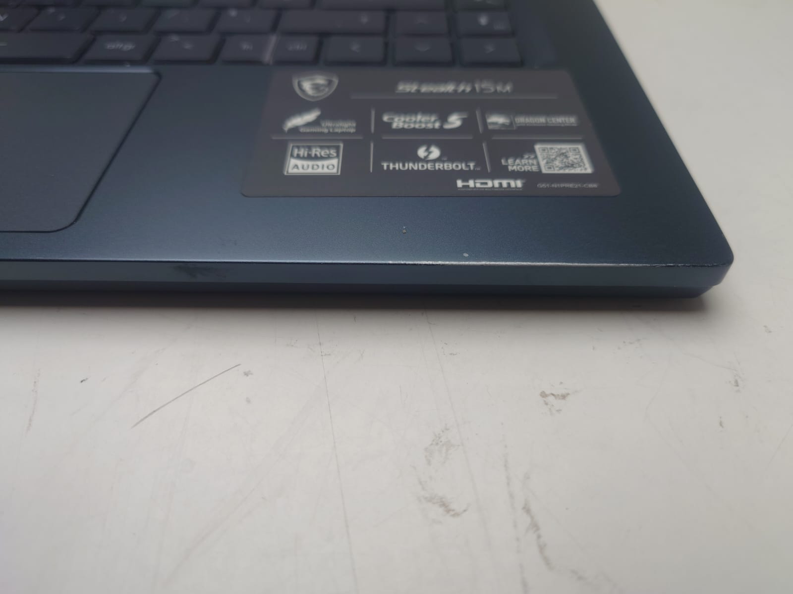 MSI Ordinateur portable Stealth 15M I7-1185G7 15,6" 16 Go 1 To GTX 1660TI W11H AZERTY français 9S7-156211-083