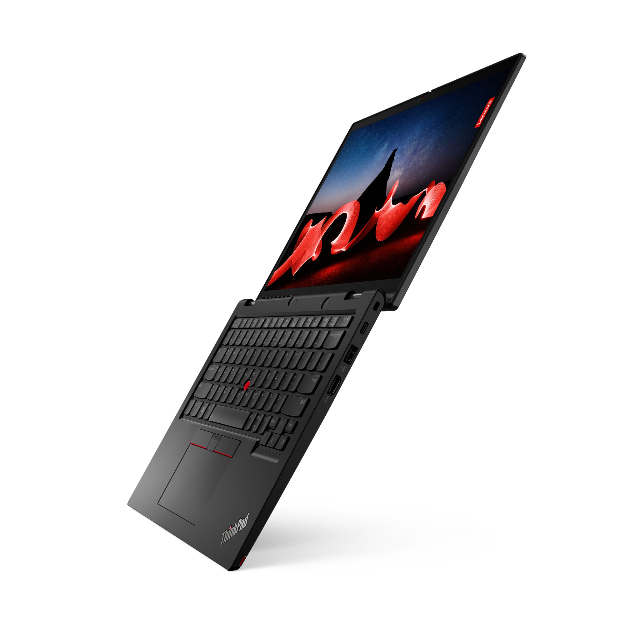 Lenovo ThinkPad L13 Yoga Gen 4 (Intel) Intel® Core™ i7 i7-1355U Hybride (2-en-1) 33,8 cm (13.3") Écran tactile WUXGA 16 Go LPDDR5-SDRAM 512 Go SSD Wi-Fi 6 (802.11ax) Windows 11 Pro Anglais britannique Noir