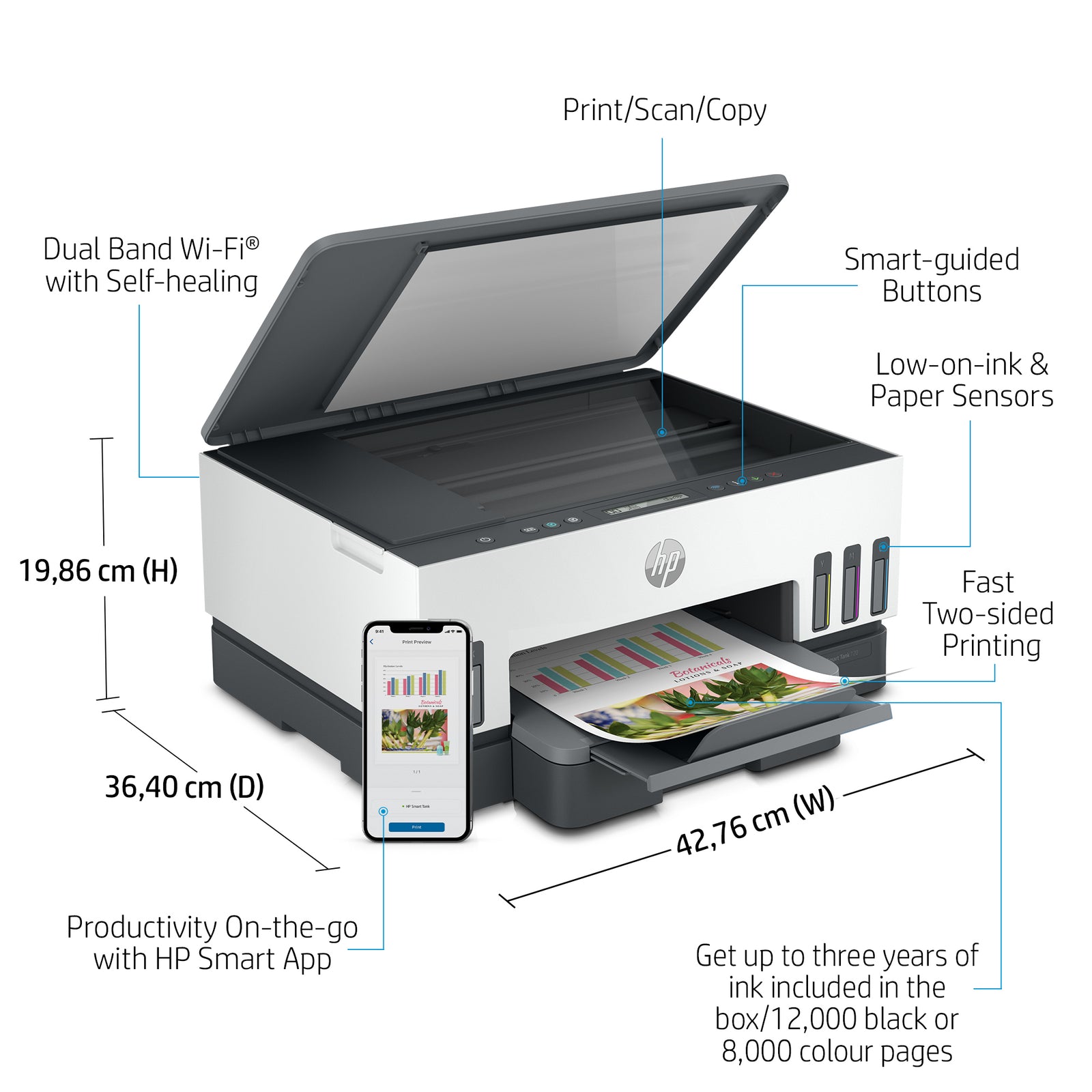 HP Smart Tank 7005 All-in-One Printer with 3 Years Ink