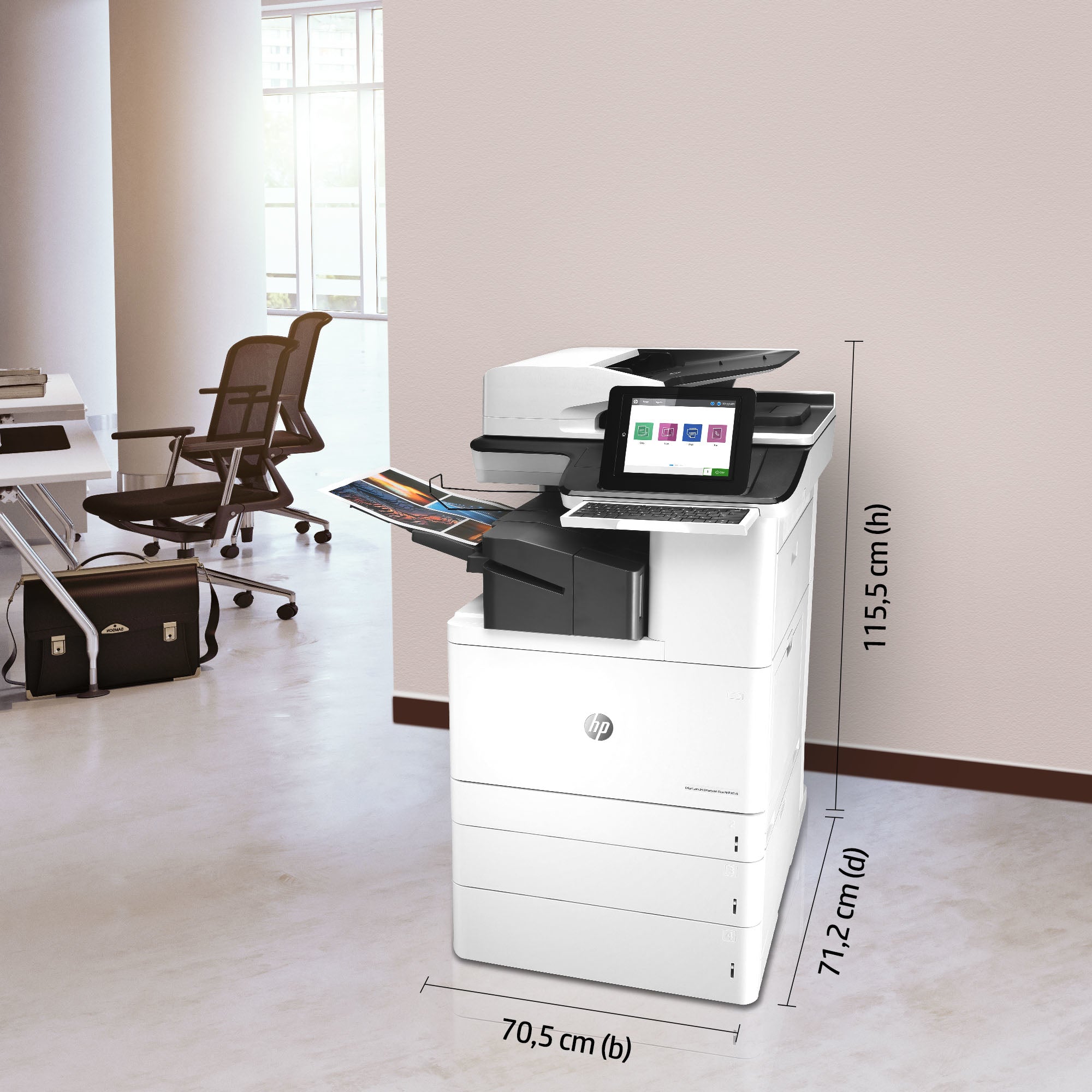 HP Imprimante multifonction couleur LaserJet Enterp Flow M776ZS T3U56A#B19