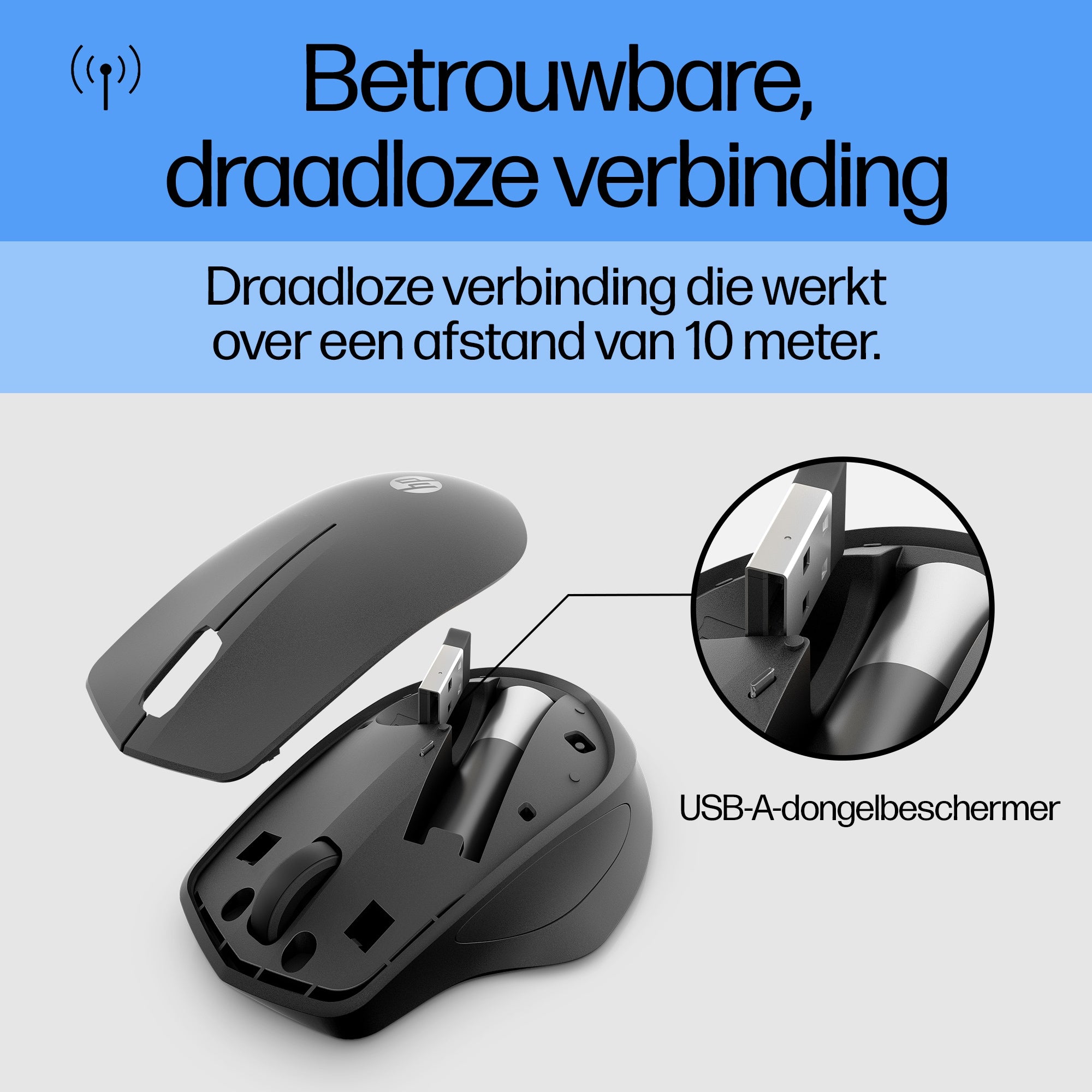 HP 280 Silent Wireless Mouse 19h64AA#ABB
