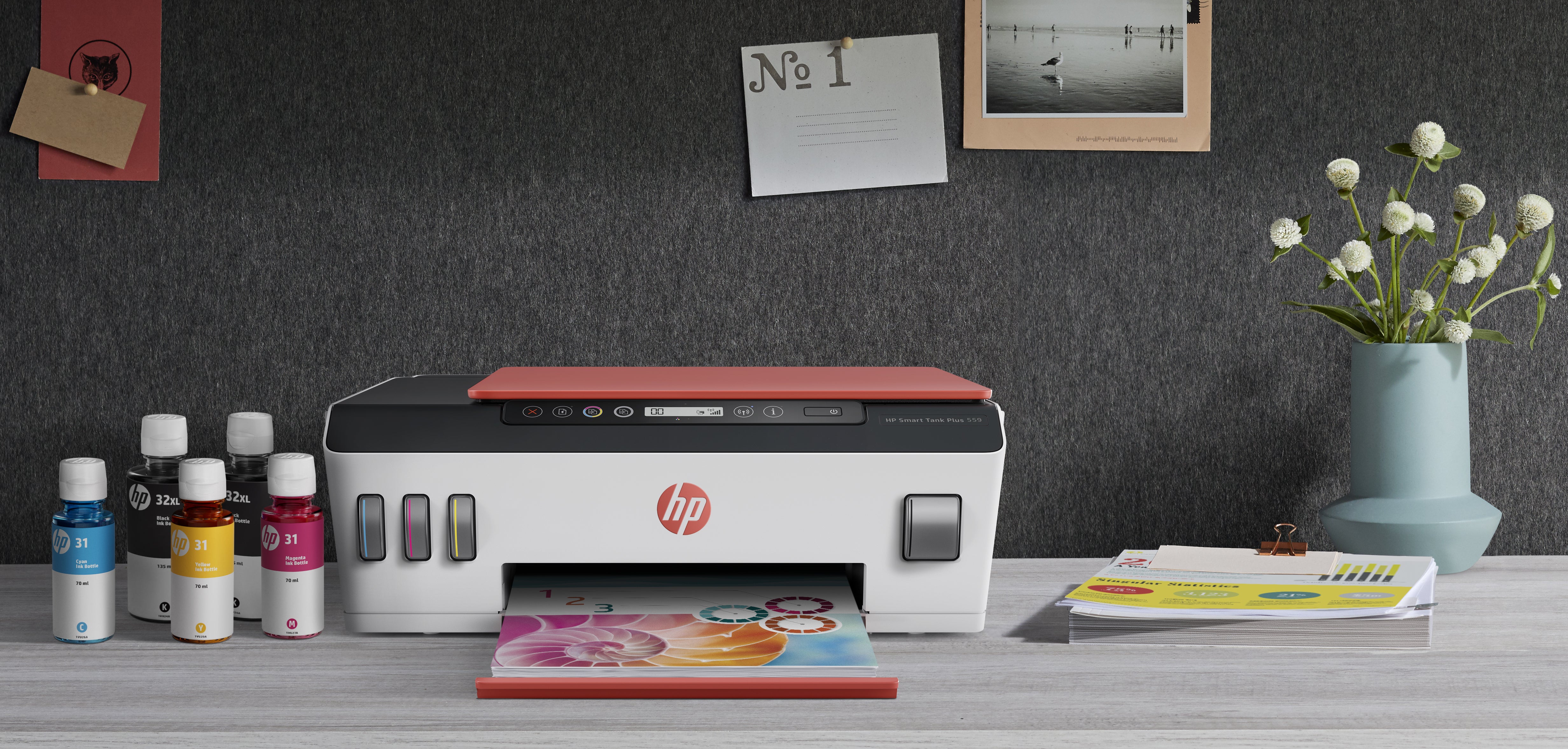 HP Smart Tank Plus 559 Sans fil All-in-One Couleur Imprimante, Copieur, Scanner