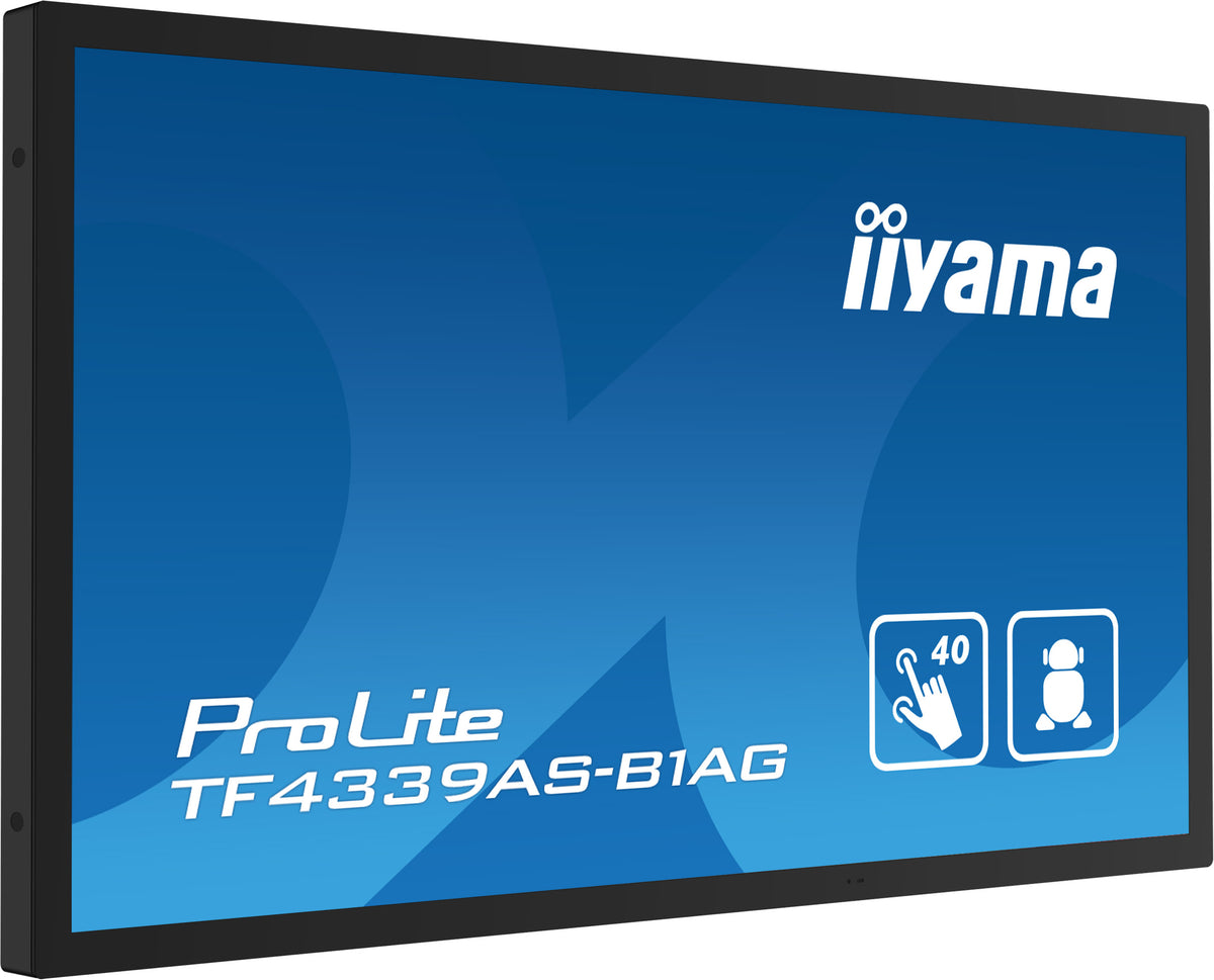 IIYAMA ProLite TF4339AS-B1AG 43″ PCAP Bondé 4K UHD Écran Noir