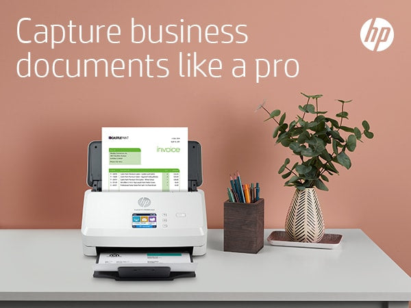 HP Scanjet Pro N4000 snw1 Sheet-feed Scanner Alimentation feuille à feuille de scanner 600 x 600 DPI A4 Noir, Blanc