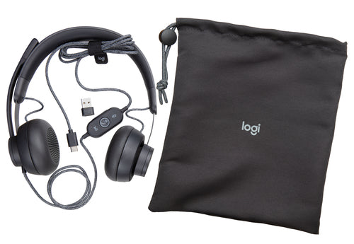 Logitech 981-000870 écouteur/casque Avec fil Arceau Appels/Musique USB Type-C Graphite