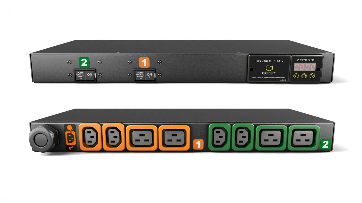 Vertiv MG01D1R1-08P443-3PS6B2H10-S unité de distribution d'énergie 8 sortie(s) CA 1U Noir GI10053L