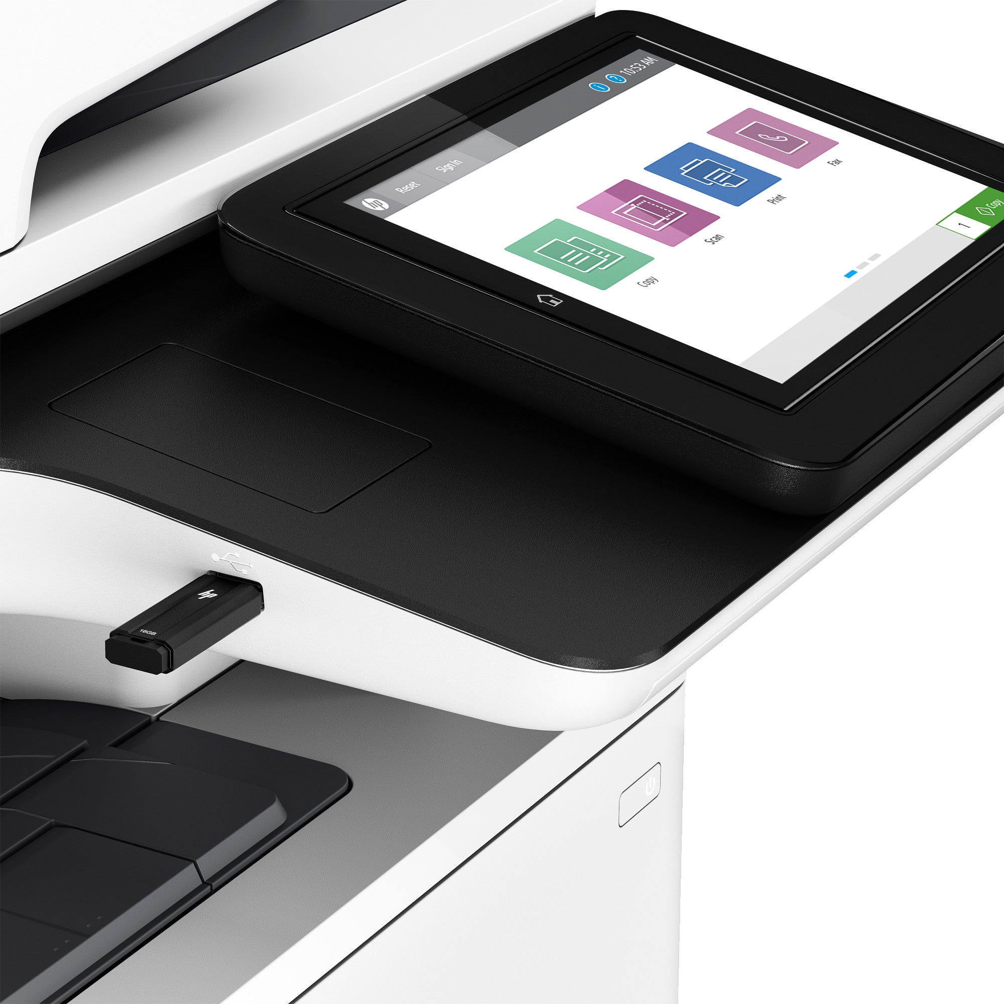 HP LaserJet Enterprise M528dn Wireless Multifunction Black and white Printer, Copier, Scanner; Duplex