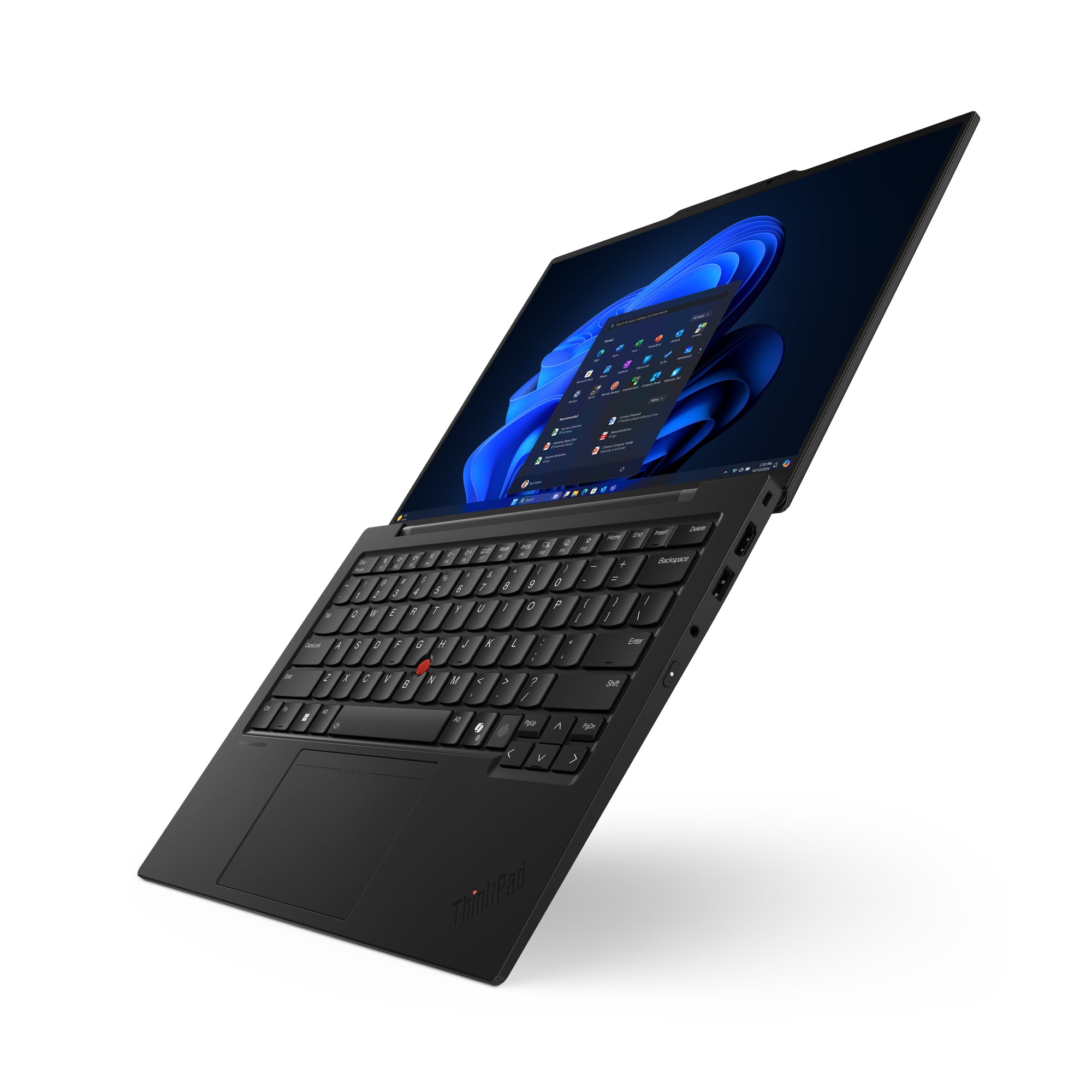 Lenovo ThinkPad X1 Carbon Gen 13 Aura Edition Copilot+ PC Intel Core Ultra 7 258V Ordinateur portable 35,6 cm (14") 2.8K 32 Go LPDDR5x-SDRAM 1 To SSD Wi-Fi 7 (802.11be) Windows 11 Pro Allemand Noir 21NS004UGE