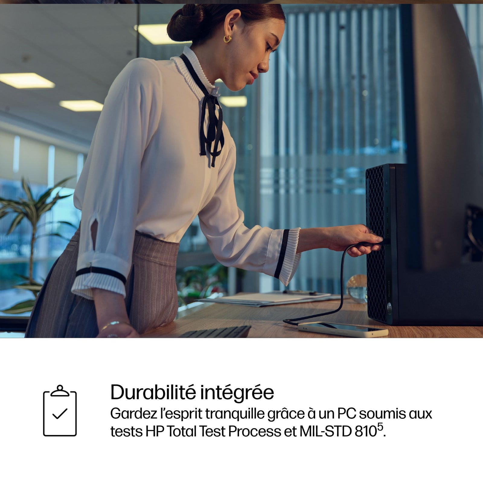 HP ProDesk 4 Tower G1i Desktop AI PC Intel Core Ultra 7 265 16 Go DDR5-SDRAM 512 Go SSD Windows 11 Pro Noir 9H7K7ET#ABF