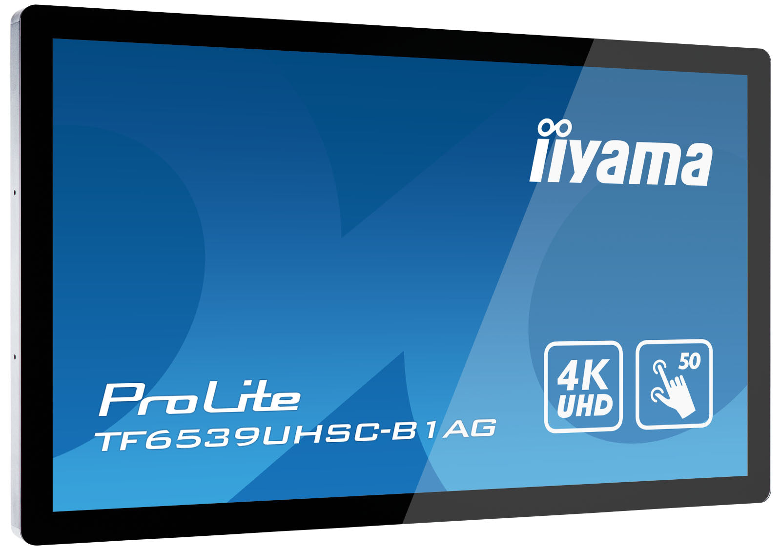 iiyama TF6539UHSC-B1AG Écran d'affichage dynamique Écran plat interactif 165,1 cm (65") LCD 500 cd/m² 4K Ultra HD Noir Écran tactile