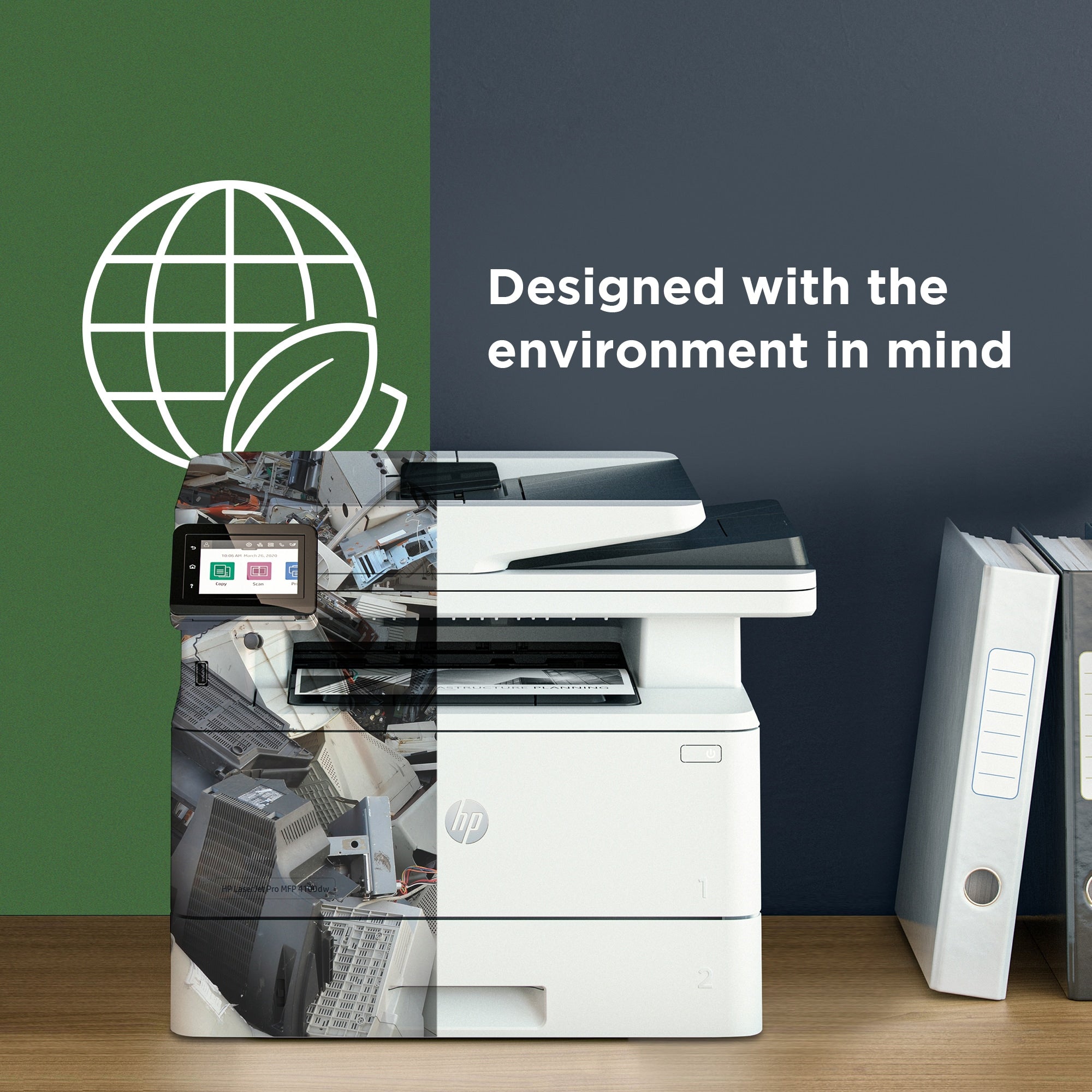 HP LaserJet Pro Imprimante 4002dw, Noir et blanc, Imprimante pour Petites/moyennes entreprises, Imprimer, Impression recto-verso; Vitesses de première page imprimée; Taille compacte; Éco-énergétique; Sécurité renforcée; Wi-Fi double fréquence