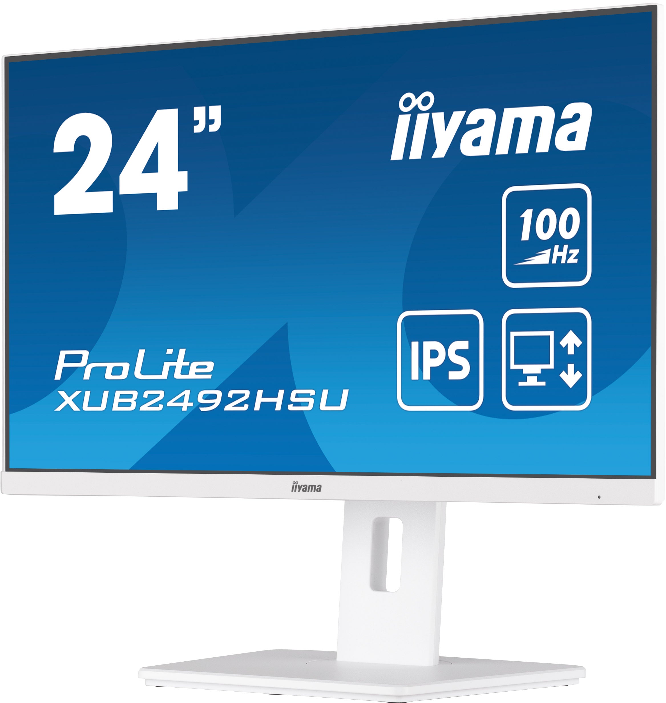 iiyama XUB2492HSU-W6 écran plat de PC 60,5 cm (23.8") 1920 x 1080 pixels Full HD LED Blanc XUB2492HSU-W6