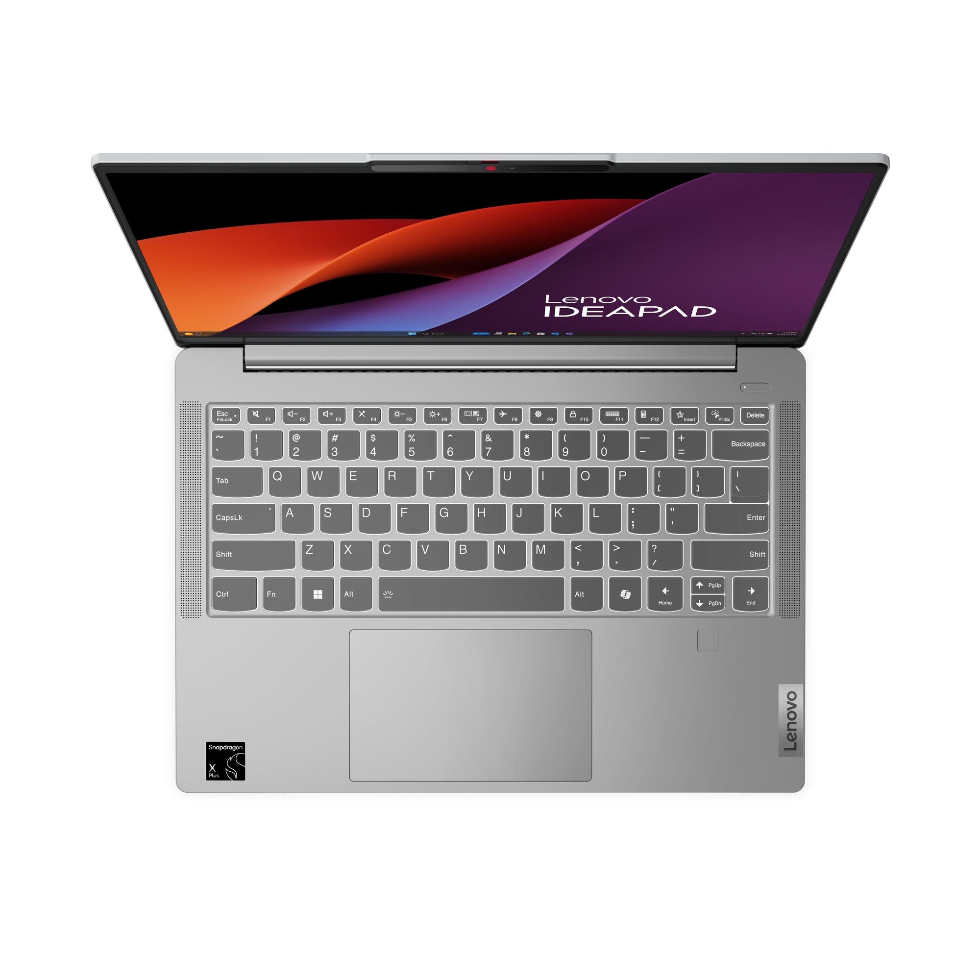 Lenovo IdeaPad Slim 5 14Q8X9 Copilot+ PC Qualcomm Snapdragon X1P-42-100 Ordinateur portable 35,6 cm (14") WUXGA 16 Go LPDDR5x-SDRAM 1 To SSD Wi-Fi 7 (802.11be) Windows 11 Home Allemand Gris 83HL0015GE