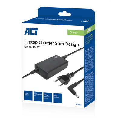 ACT AC2055 adaptateur de puissance & onduleur Intérieure 65 W Noir AC2055
