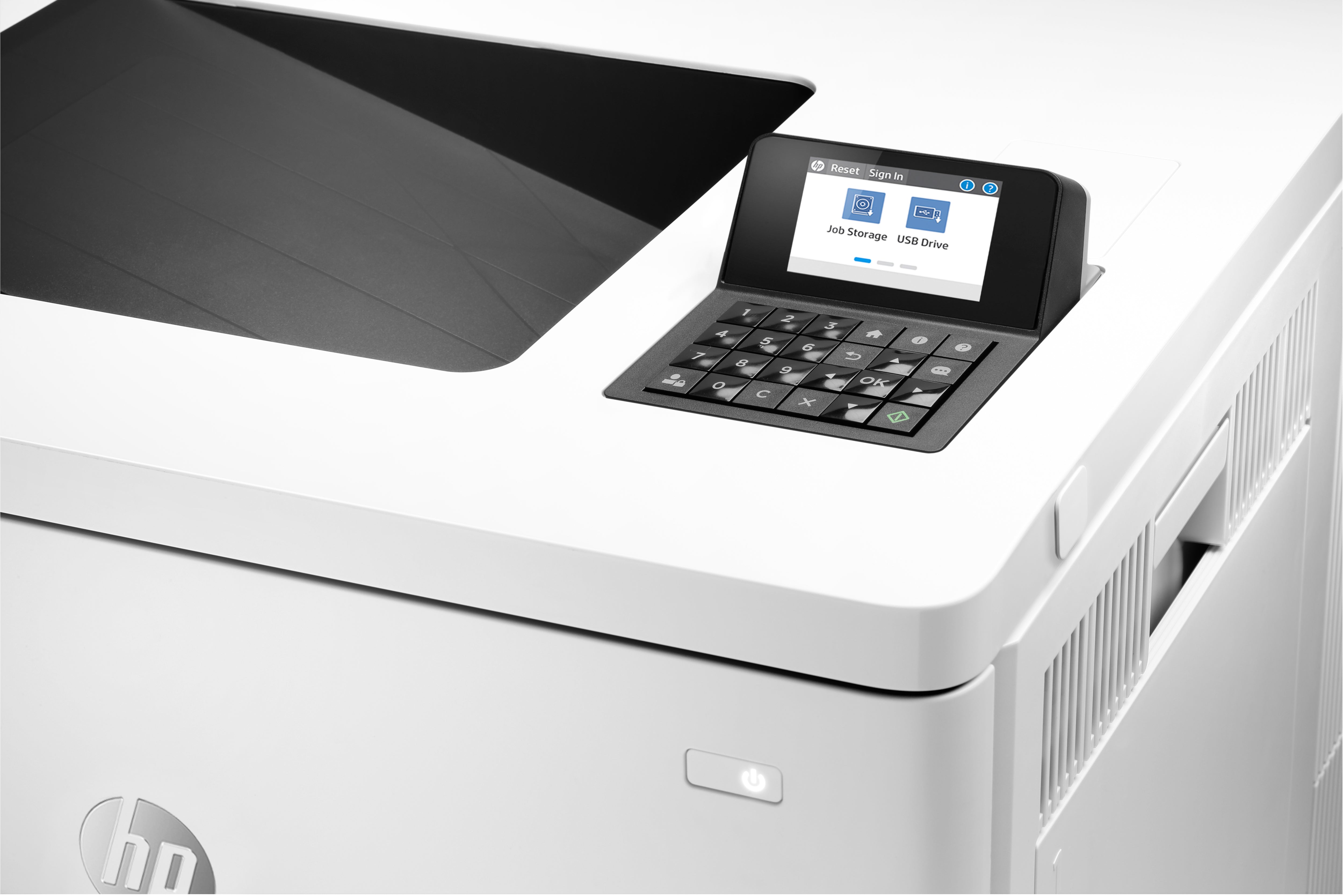 Imprimante HP Color LaserJet Enterprise M554dn, couleur, imprimante pour impression, impression via le port USB avant ; Impression recto verso
