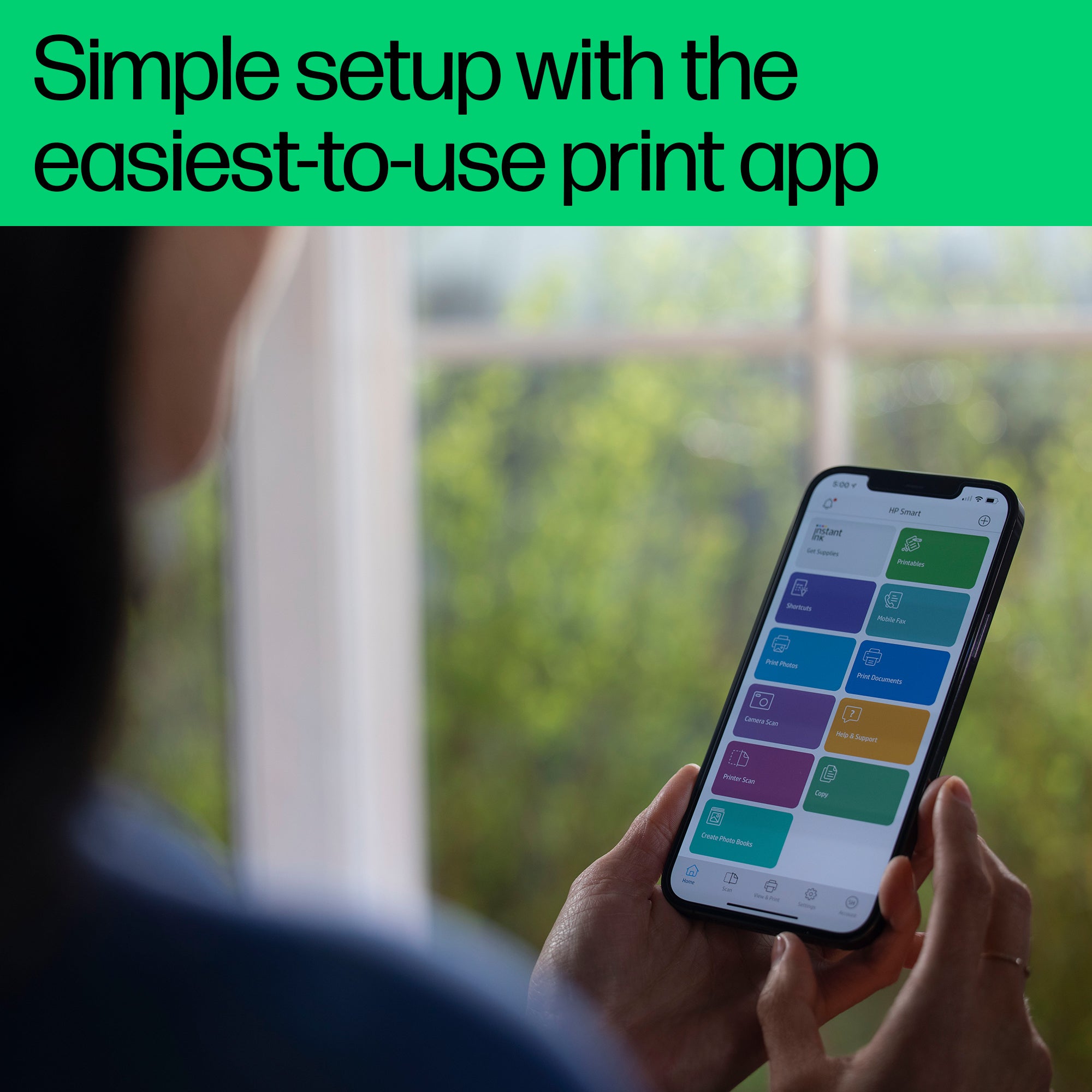HP DeskJet 2821e Sans fil All-in-One Couleur Imprimante, Instant Ink; copieur, scanner 588Q2B#629
