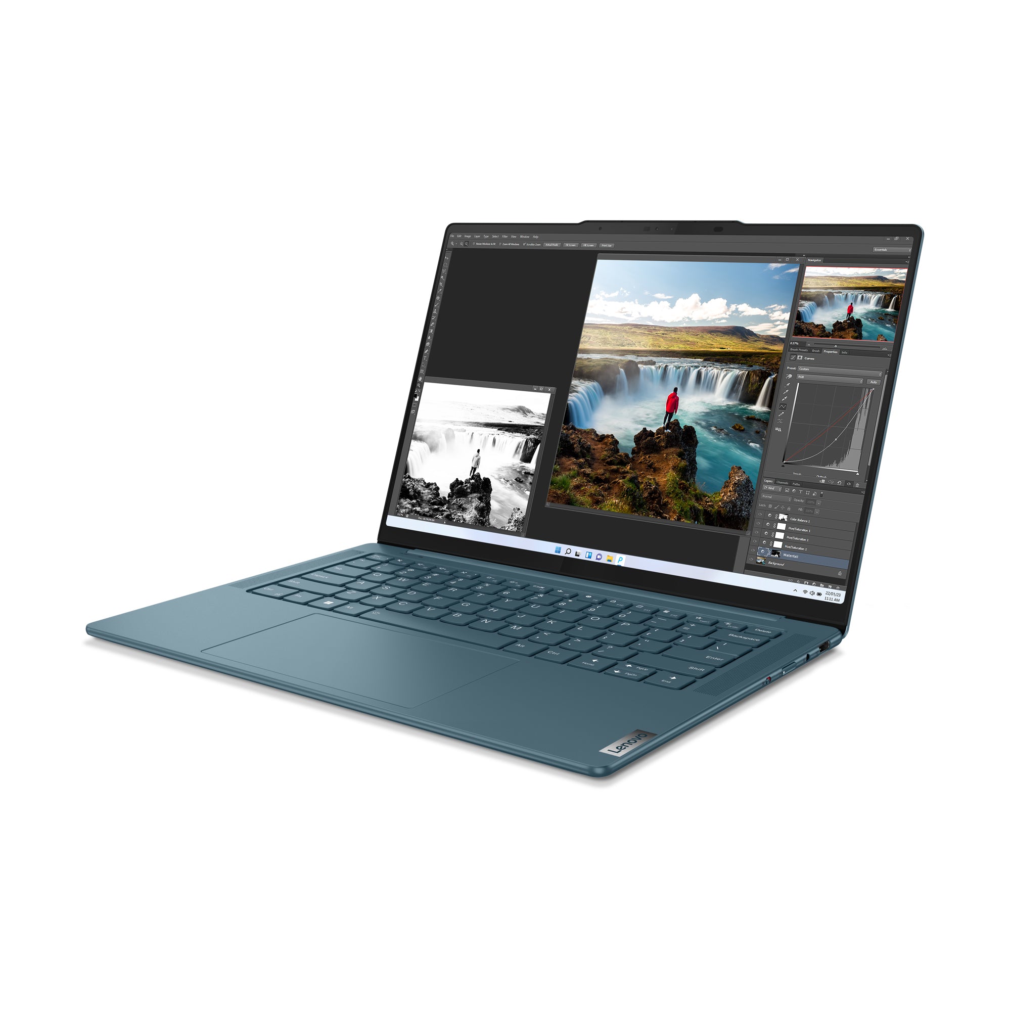Lenovo Yoga Pro 7 14IRH8 Intel® Core™ i7 i7-13700H Ordinateur portable 36,8 cm (14.5") 2.5K 16 Go LPDDR5-SDRAM 512 Go SSD Wi-Fi 6E (802.11ax) Windows 11 Home Français Bleu