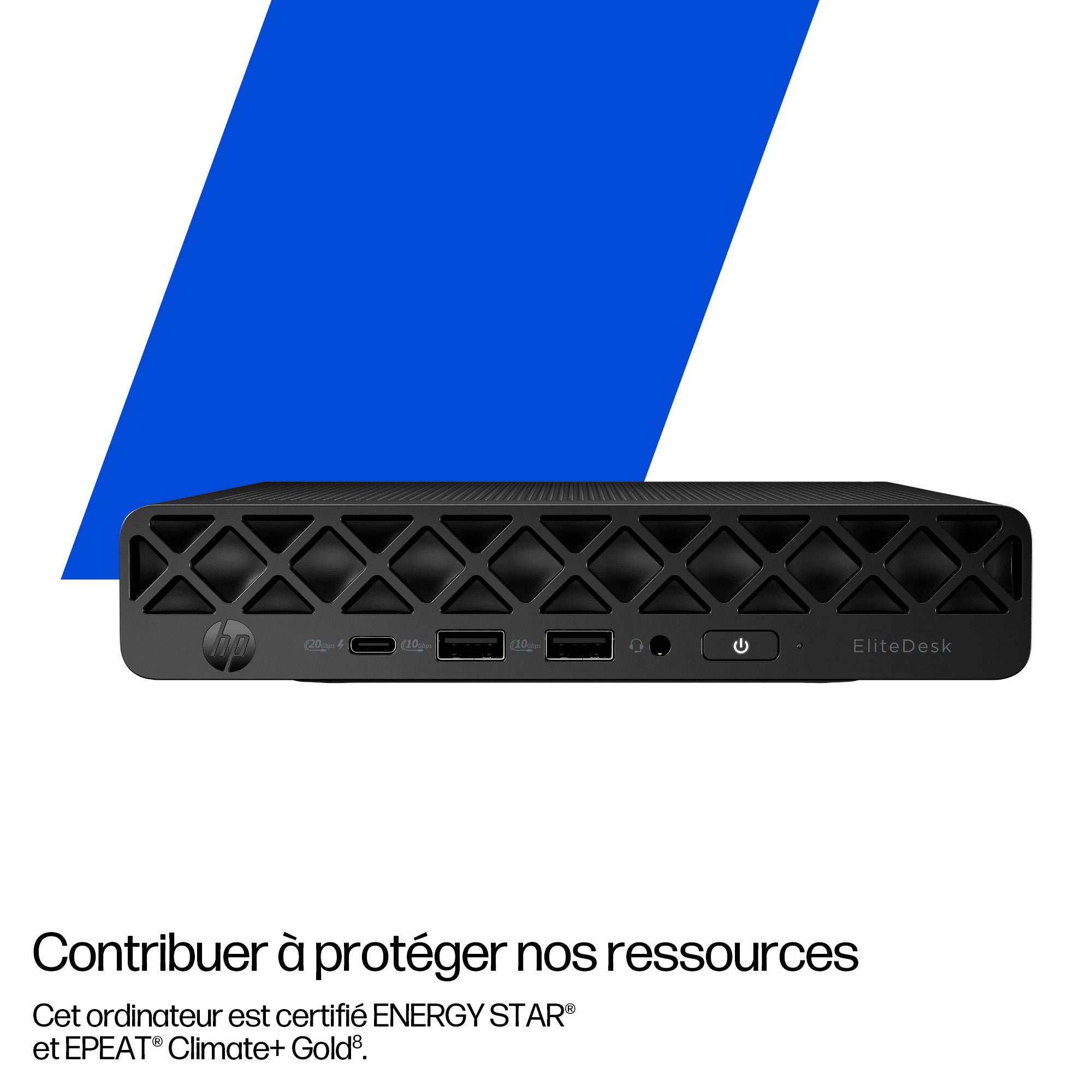 HP EliteDesk 8 Mini G1i AI Wolf Pro Security Edition Intel Core Ultra 5 235T 16 Go DDR5-SDRAM 512 Go SSD Windows 11 Pro Mini PC AI PC Noir 998Q1ET#ABF