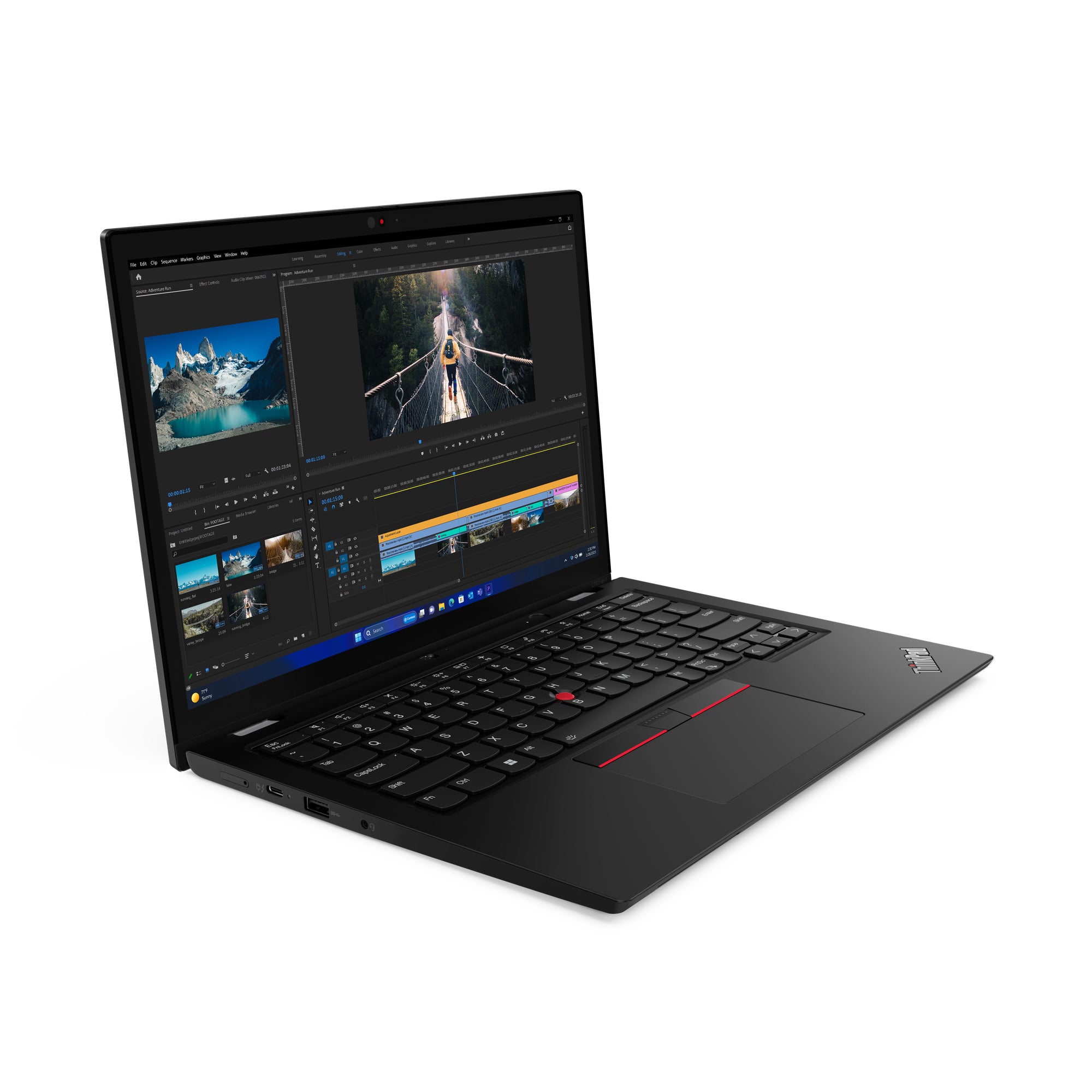 Lenovo ThinkPad L13 2-in-1 Gen 5 (Intel) Intel Core Ultra 7 155U Hybride (2-en-1) 33,8 cm (13.3") Écran tactile WUXGA 16 Go LPDDR5-SDRAM 512 Go SSD Wi-Fi 6E (802.11ax) Windows 11 Pro Français Noir