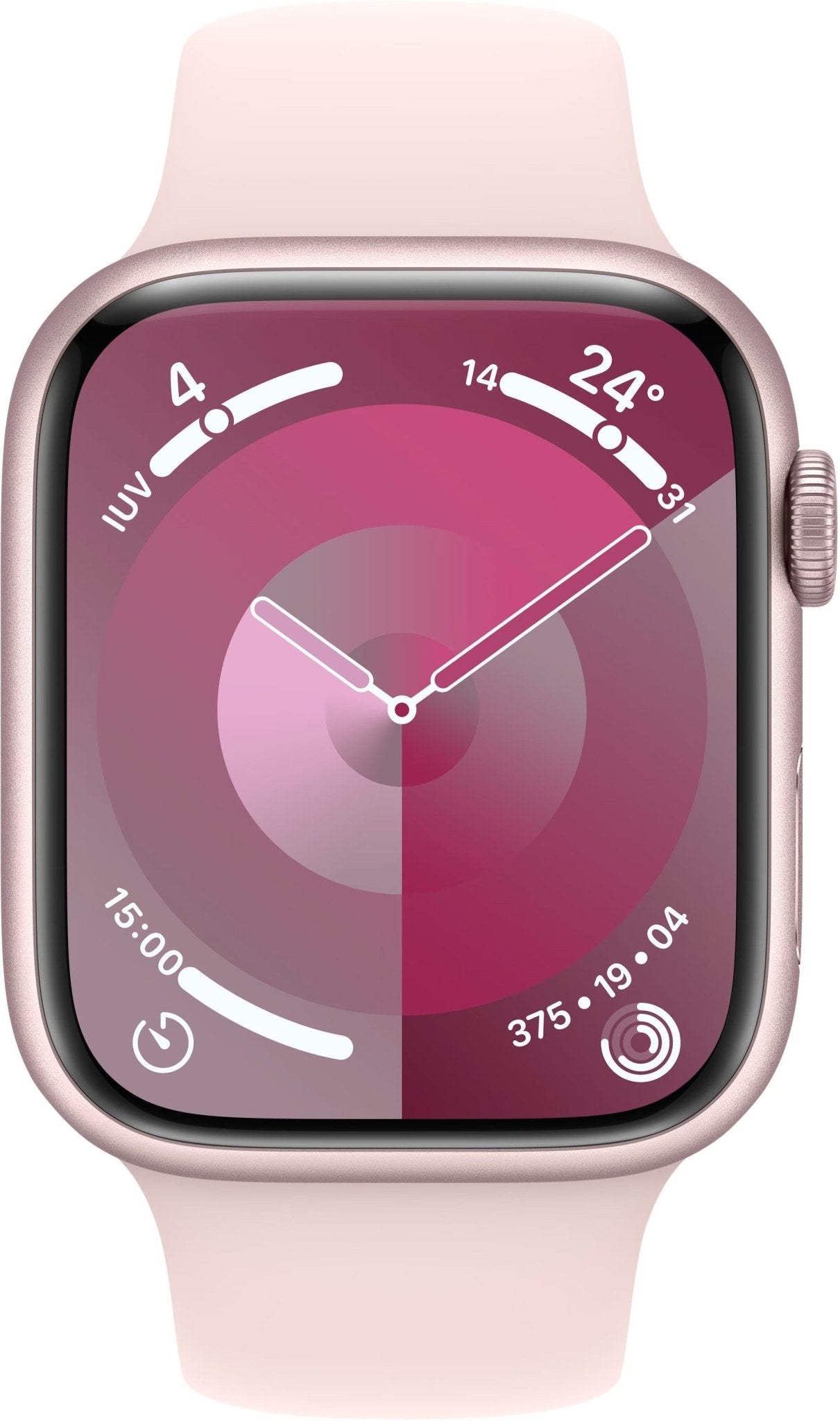 Apple Watch Series 9 45 mm Digitaal 396 x 484 Pixels Touchscreen 4G Roze Wifi GPS MRML3QF/A - Compridis