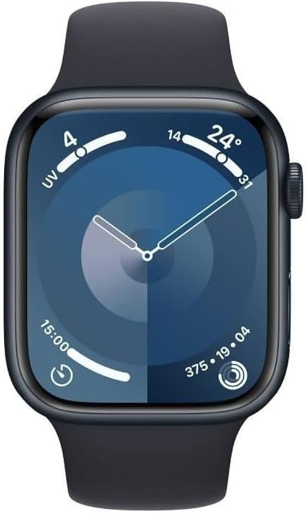 Apple Watch Series 9 45 mm Digitaal 396 x 484 Pixels Touchscreen Zwart Wifi GPS MR9A3QF/A - Compridis
